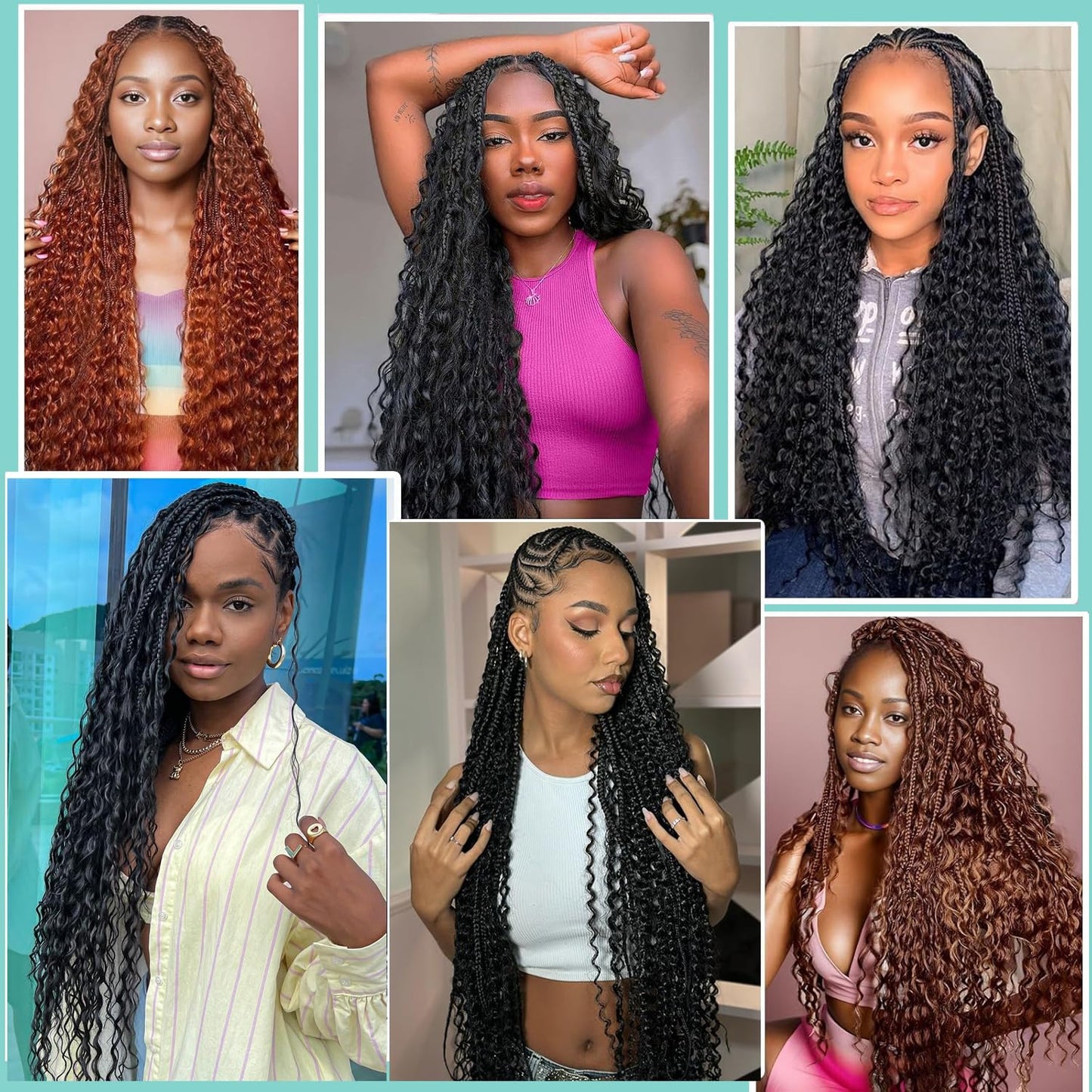 Human Braiding Hair for Boho Braids Deep Water Wave Bulk Human Hair 110g 16 Inch Curly Hair for Boho Braids Extensions No Weft 12A Wet and Wavy Human Hair Braiding Hair 2 Bundles/Pack Natural Color
