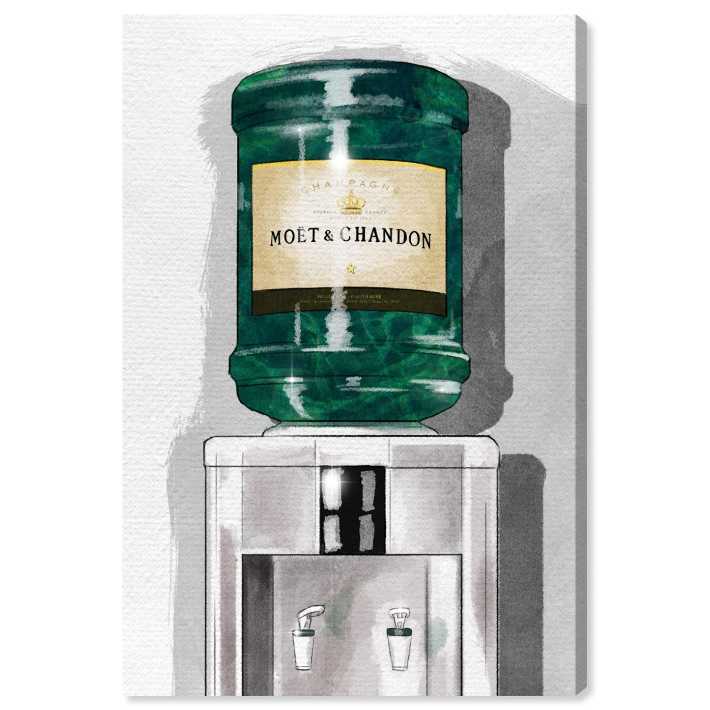 Oliver Gal 'Champagne For Days' The Fashion Wall Art Decor Collection Modern Premium Canvas Art Print