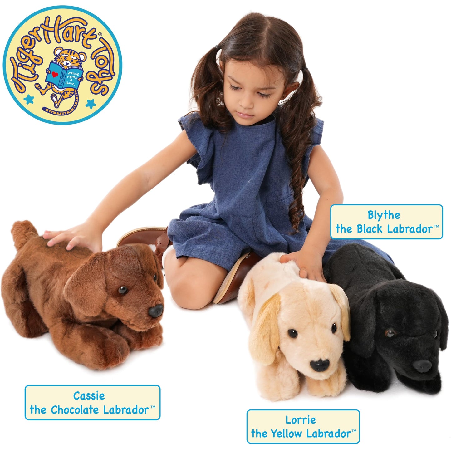 Blythe The Black Lab - 12 Inch Stuffed Animal Plush - by TigerHart Toys