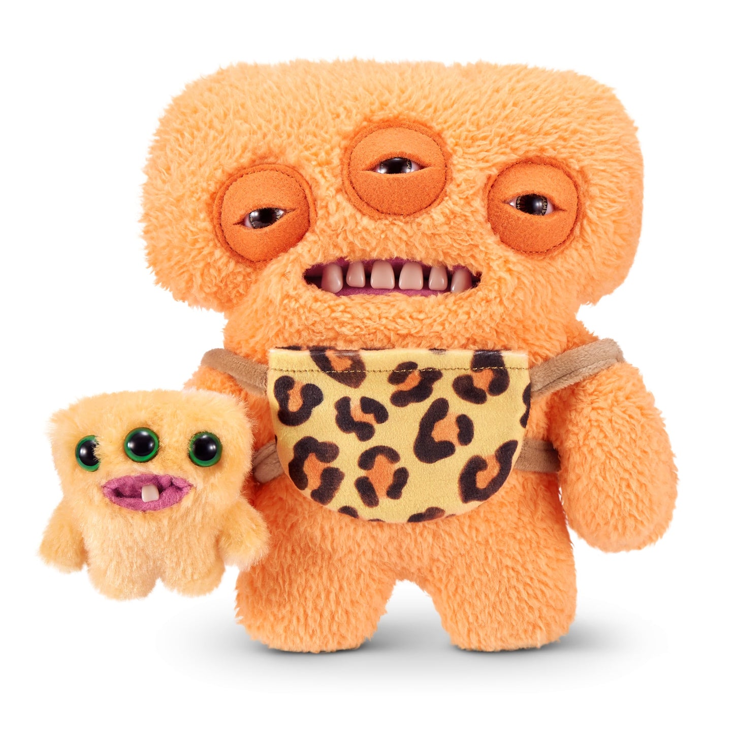S001-PKC-FUGGLER-MINI Rascals-Series 1-Plush Alien (Orange - Teddy)-Window BOX-12PCS/12POLYBAG/CTN