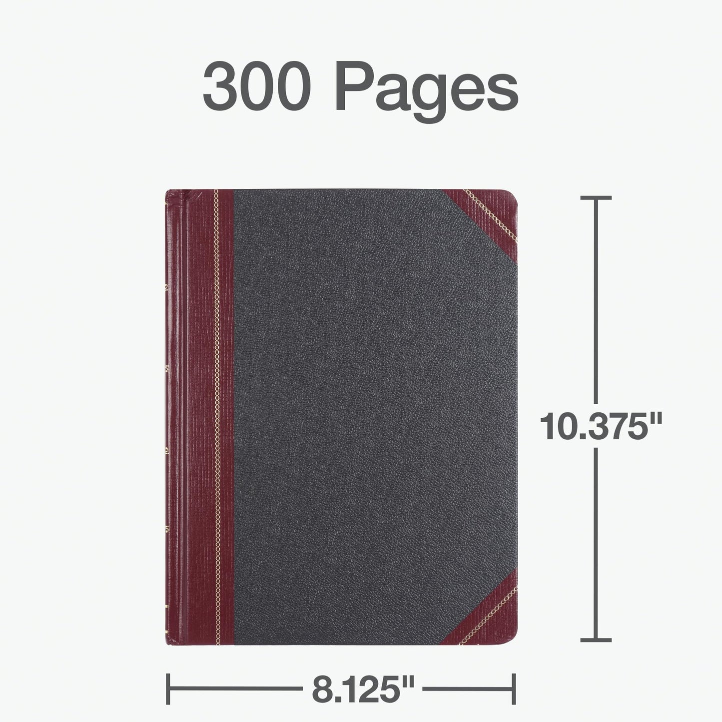 Boorum & Pease 21300R Columnar Book,Record Ruled,300 Pages,10-3/8-Inch x8-1/8-Inch,Black