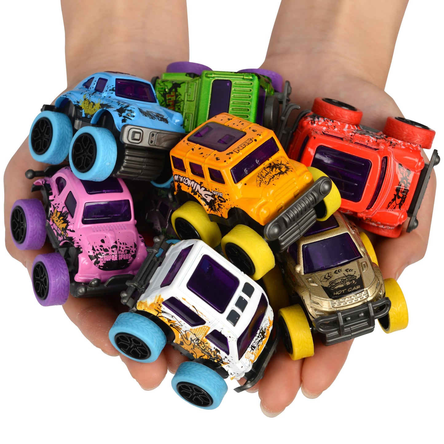 Neureyte 32 Pack Die-cast Mini Monster Truck for Boys and Girls,Pull Back Alloy Trucks Toy,Mini Pull Back Cars,Die-cast Race Cars for Kids Party Favors