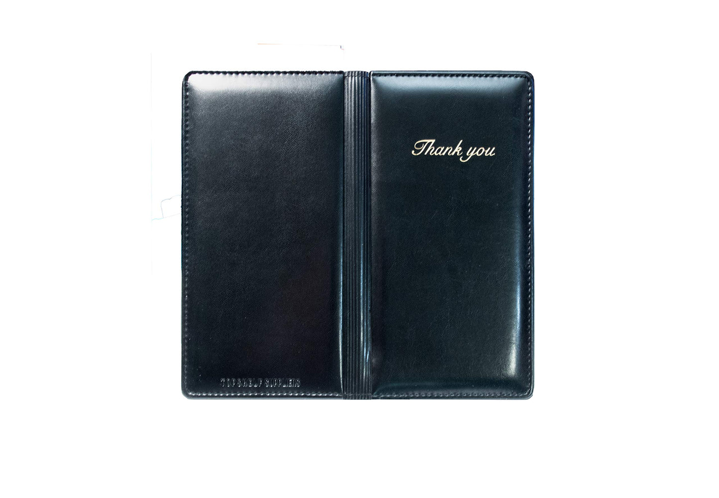 Restaurant Guest Check Presenters (20 Pack) – Premium Durable Server Book/Check Card Holder with Gold "Thank You" Imprint by NITEOUT