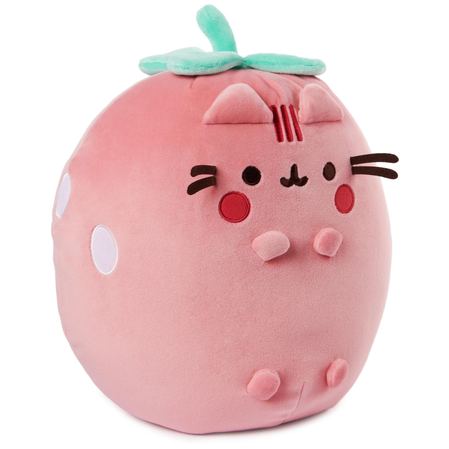 GUND Pusheen Strawberry Scented Squisheen Plush, Squishy Toy Stuffed Animal for Ages 8 and Up, Pink, 11”