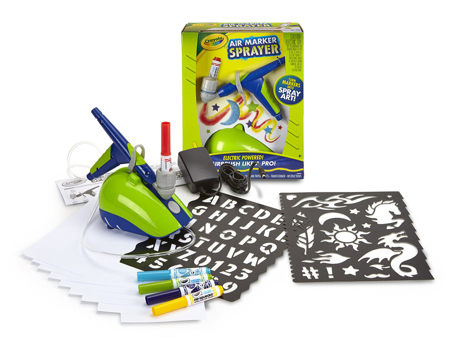 Crayola Air Marker Sprayer, Marker Art Tool, Turn Markers Into Spray Art, Airbrush Like a Pro,