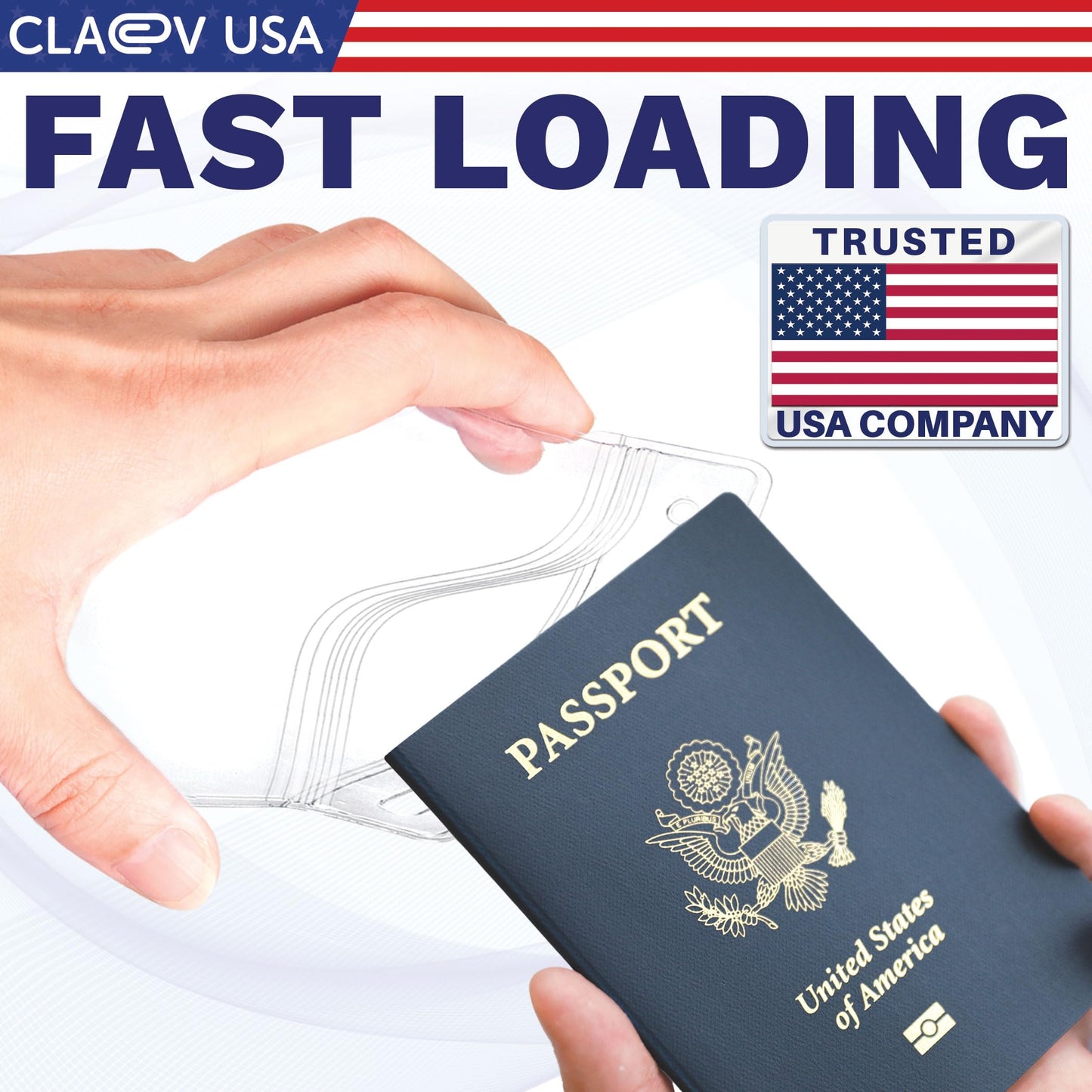 Claev Fast Seal Vertical 4x6 Passport & Card Holders (4x6 Extra Large (XXL), 250 Pack), Clear Waterproof ID Plastic Name Card Badge Holders for Travel, Conferences, Conventions