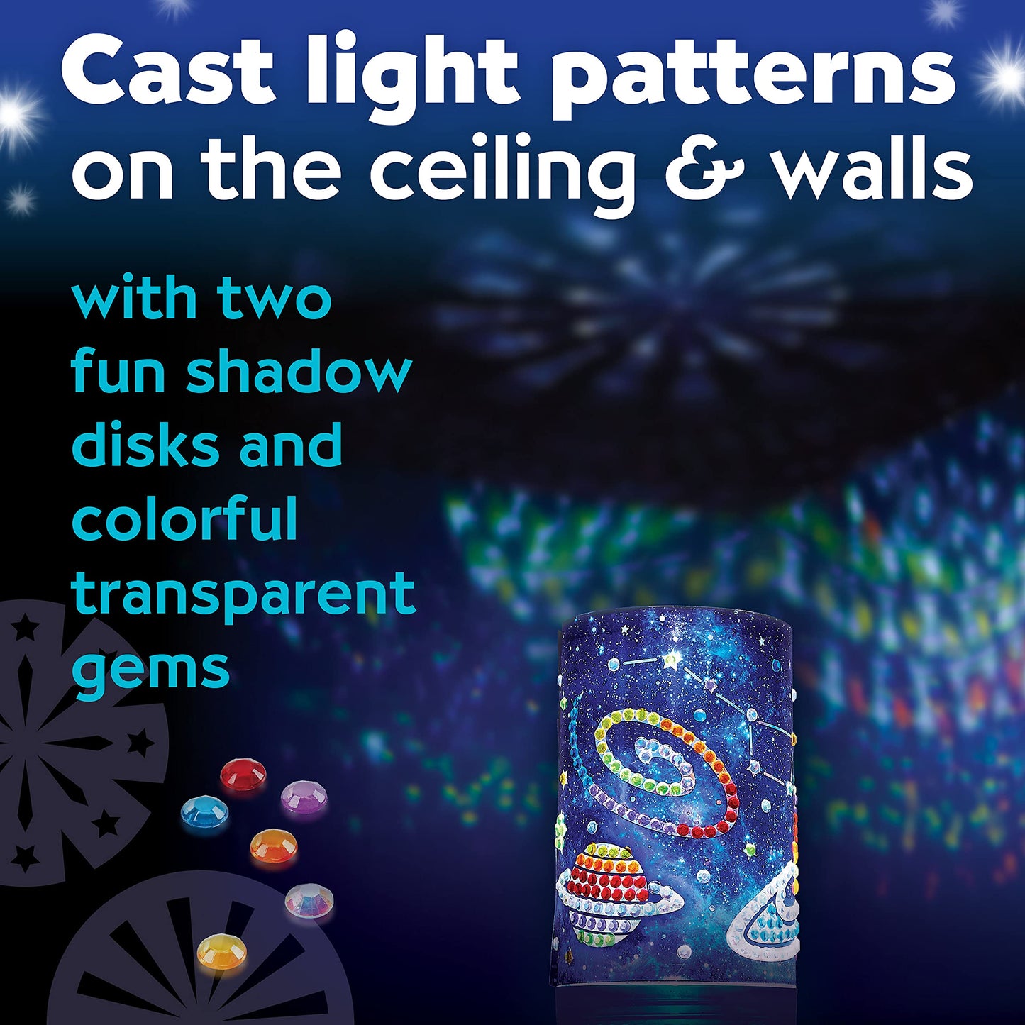 Creativity for Kids Big Gem Diamond Painting Light - Create Your Own DIY Night Light, Diamond Arts and Crafts Kit for Kids Ages 6-8+