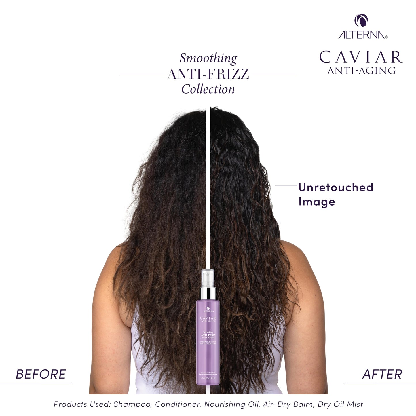 Alterna Caviar Anti-Aging Smoothing Anti-Frizz Dry Oil Mist, 5 Fl Oz (Pack of 1)