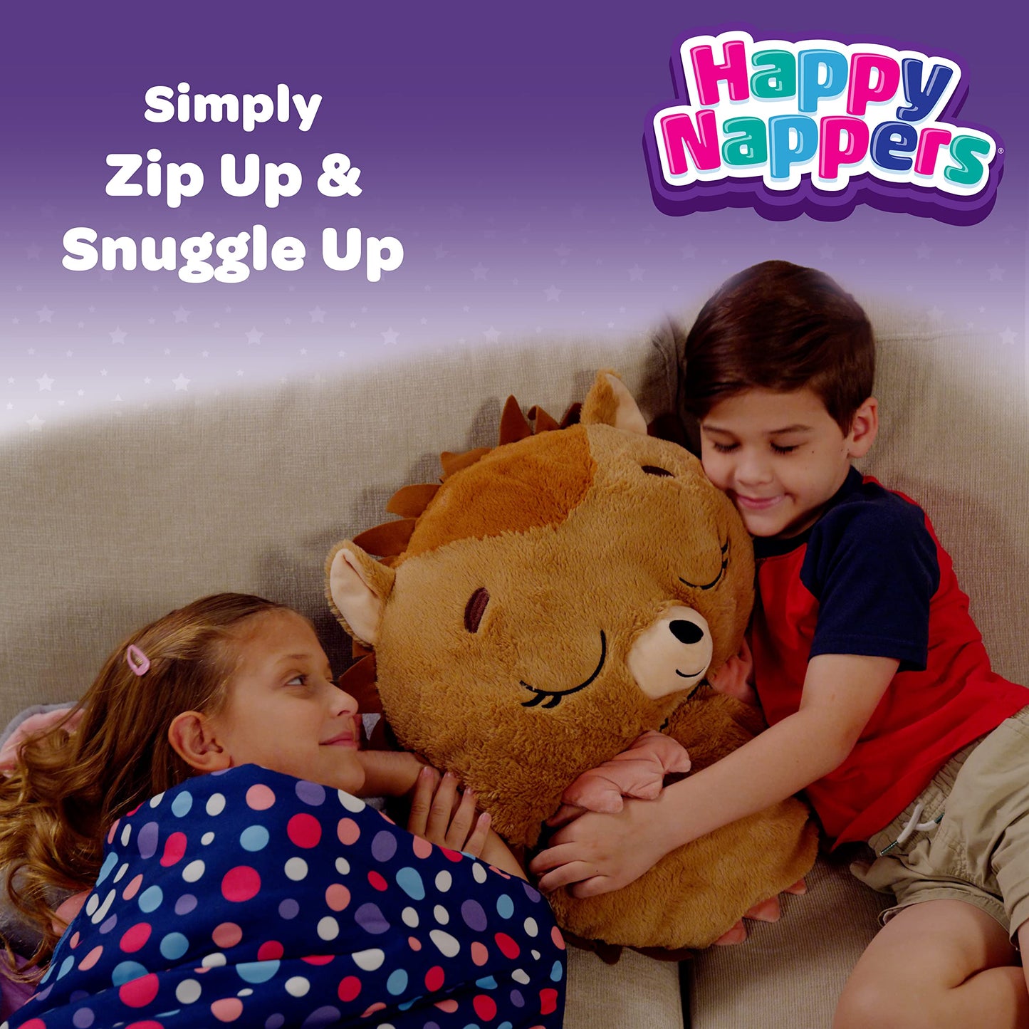 Happy Nappers Pillow & Sleepy Sack Tiger 54" Tall - Comfy, Cozy, Compact, Super Soft, Warm, All Season, Sleeping Bag with Pillow- Medium 54” x 20”, Tiger Ages 3+