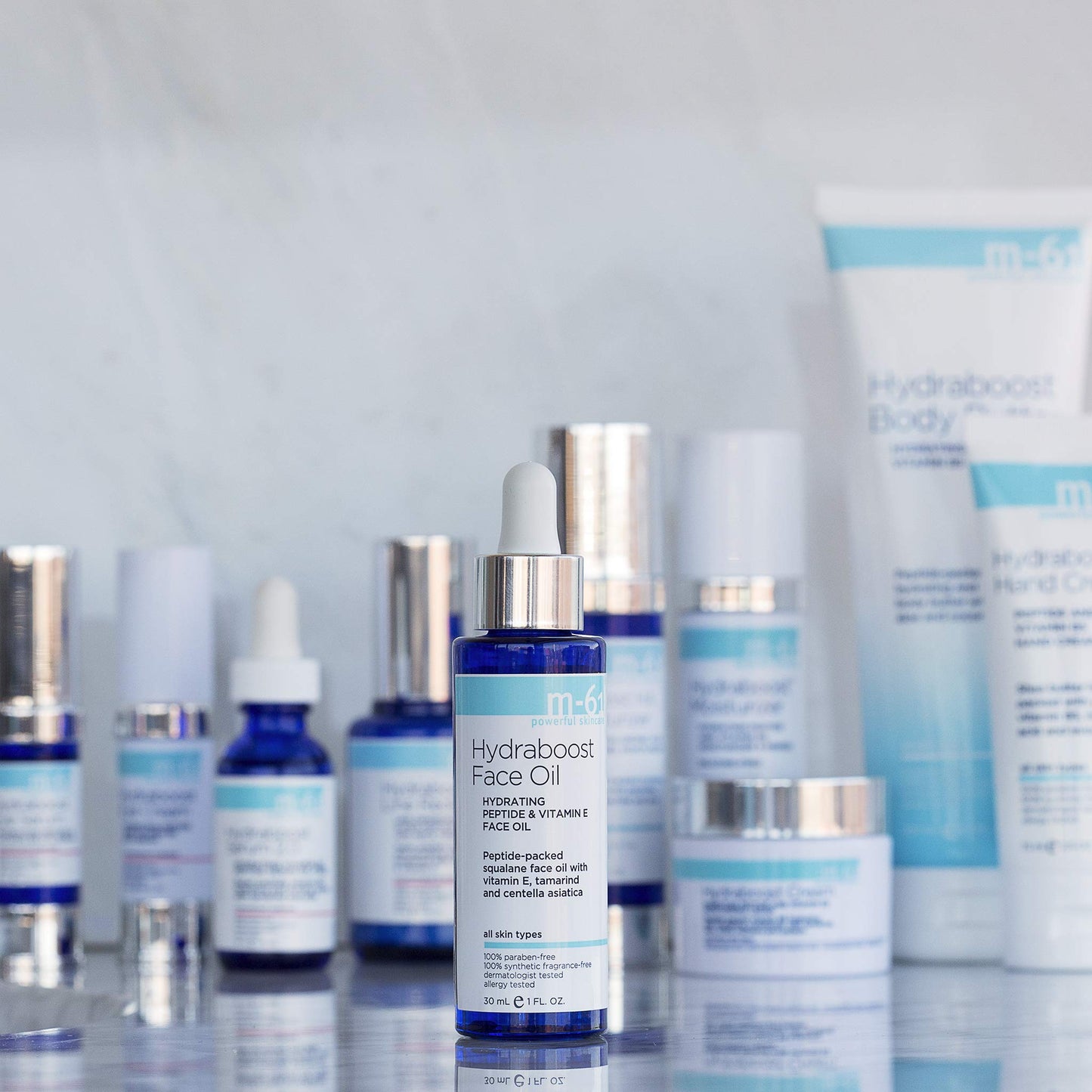M-61 Hydraboost Face Oil - Hydrating and restorative face oil with peptides, plant-derived squalane & vitamin E