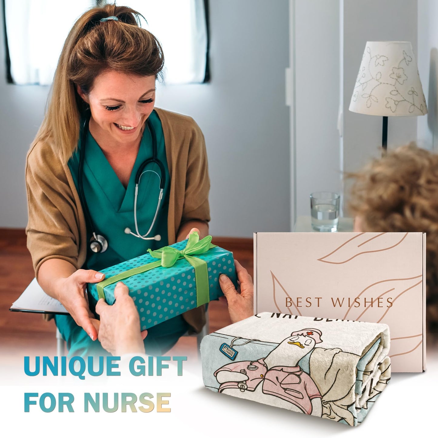 musaecoin Nurse Gifts for Women/Men, Thoughtful Gifts for Nurses - Soft Nurse Blanket, LPN RN Nurses Week/Day Appreciation Gift, Nursing Student Graduation Gift Flannel Throw Blanket 80" x 60"