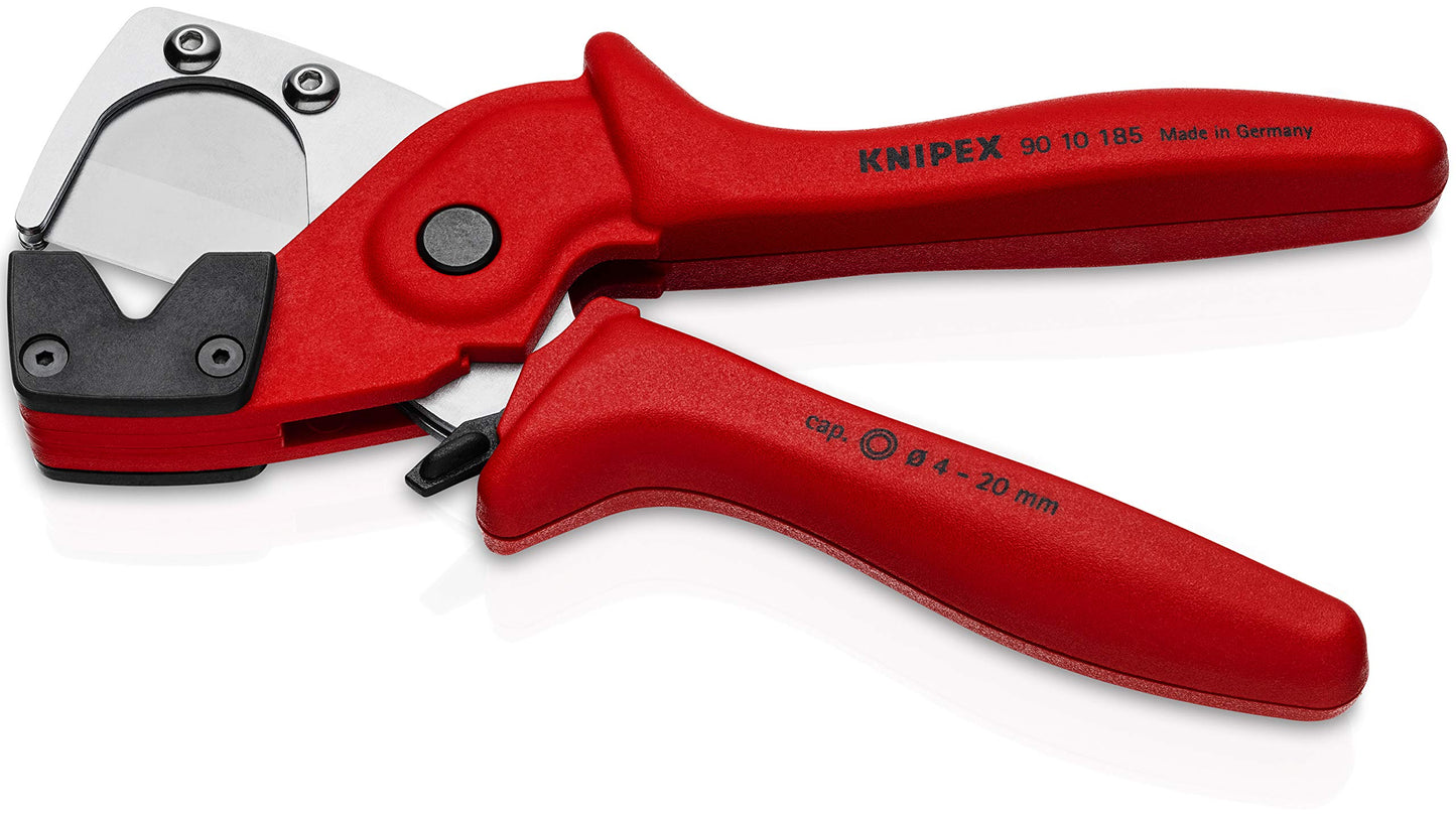 KNIPEX Tools 90 10 185 Pneumatic Hose Cutter, Red