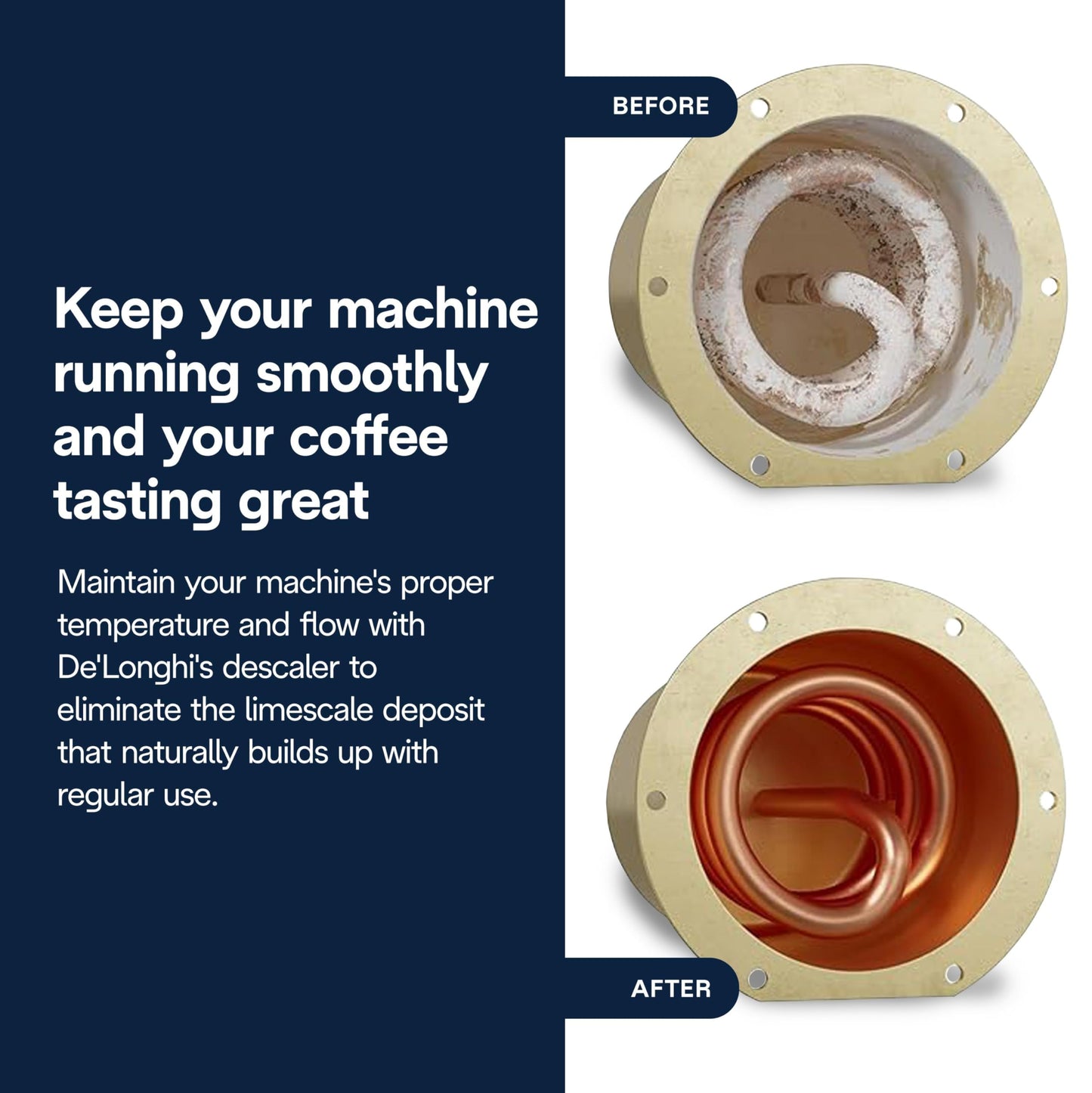 De'Longhi EcoDecalk Descaler 2-Pack, Eco-Friendly Universal Descaling Solution for Coffee & Espresso Machines, 33.8 oz (10 uses)