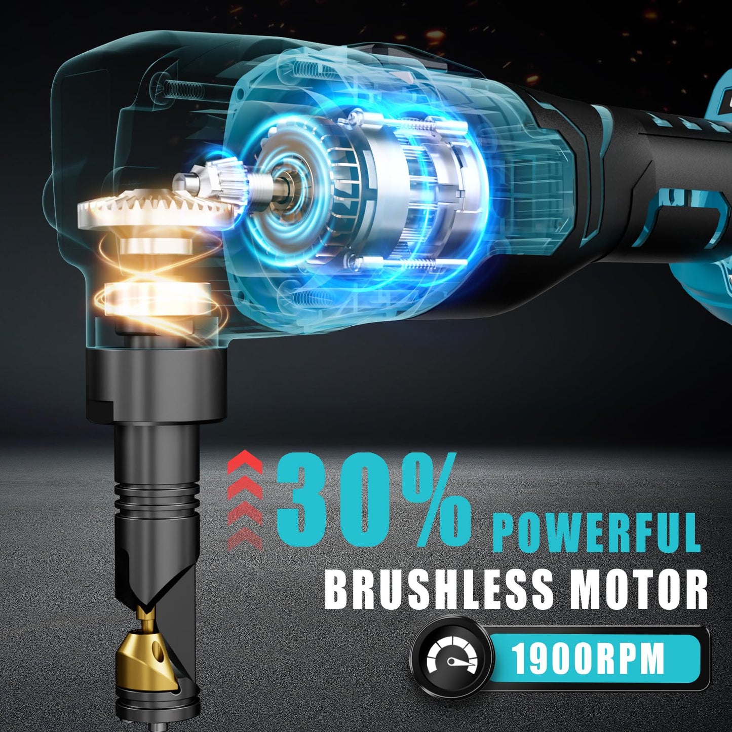 Cordless Metal Nibbler for Makita 18V Battery, 18-Gauge Electric Nibbler with Assist Handle & 2 Blades, 1900RPM Brushless Metal Cutter for Stainless Steel, No Battery