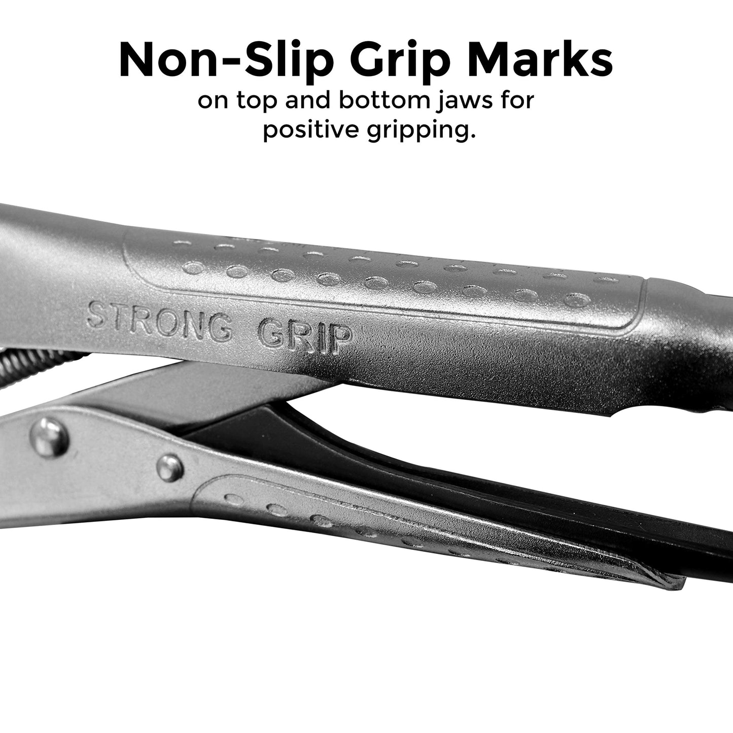 Strong Hand Tools Locking Chain Pliers, Removable 48″ Chain, Holds Up To 14" Diameter Pipes, Unique Easy Open Crank Handle, Quick Release Trigger, PFC1048