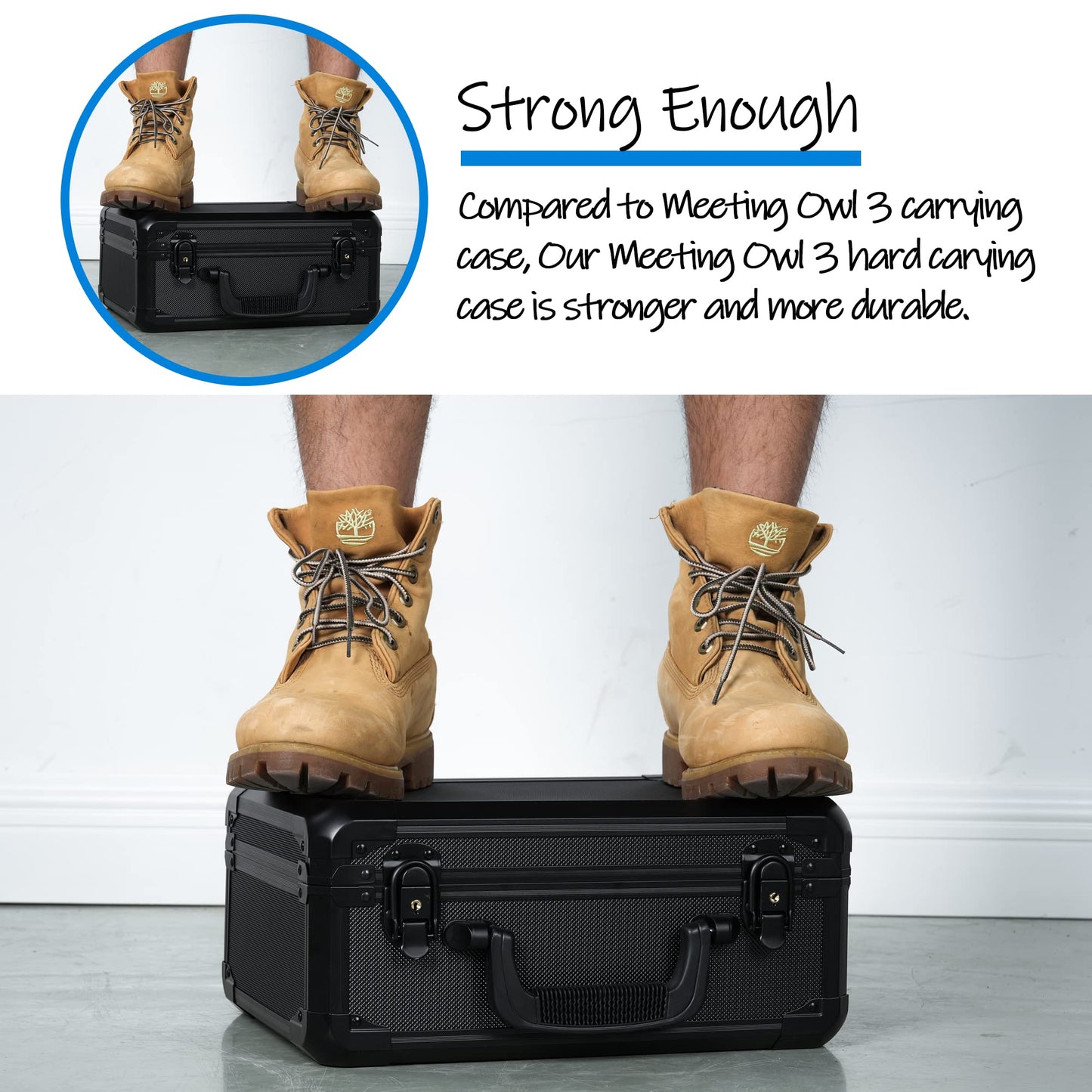 D DACCKIT Carrying Case for Meeting Owl 3 - Hard Travel Case Compatible with Meeting Owl 3, Meeting Owl 4+ and Accessories