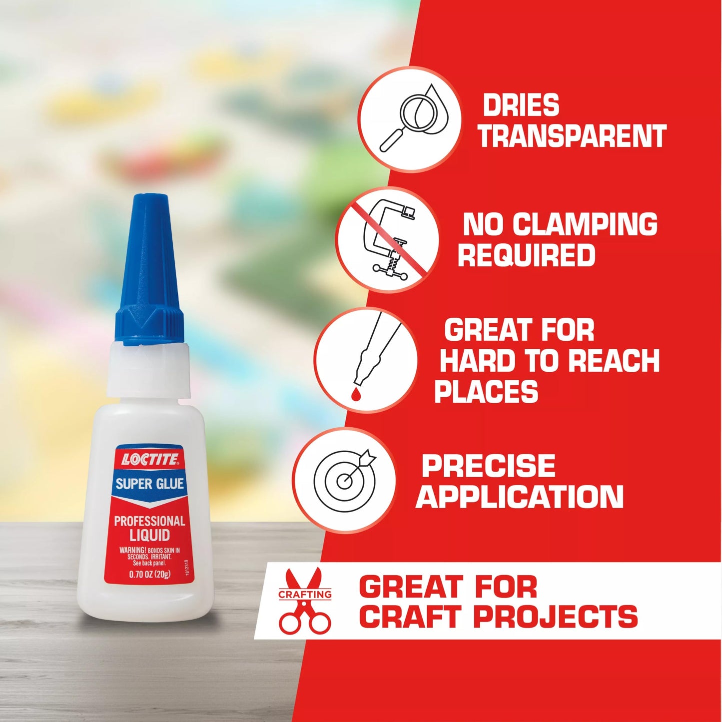 Loctite Super Glue Liquid Professional, Clear Superglue For Plastic, Wood, Metal, Crafts, & Repair, Cyanoacrylate Adhesive Instant Glue, Quick Dry - 0.14 fl oz Bottle, Pack Of 12