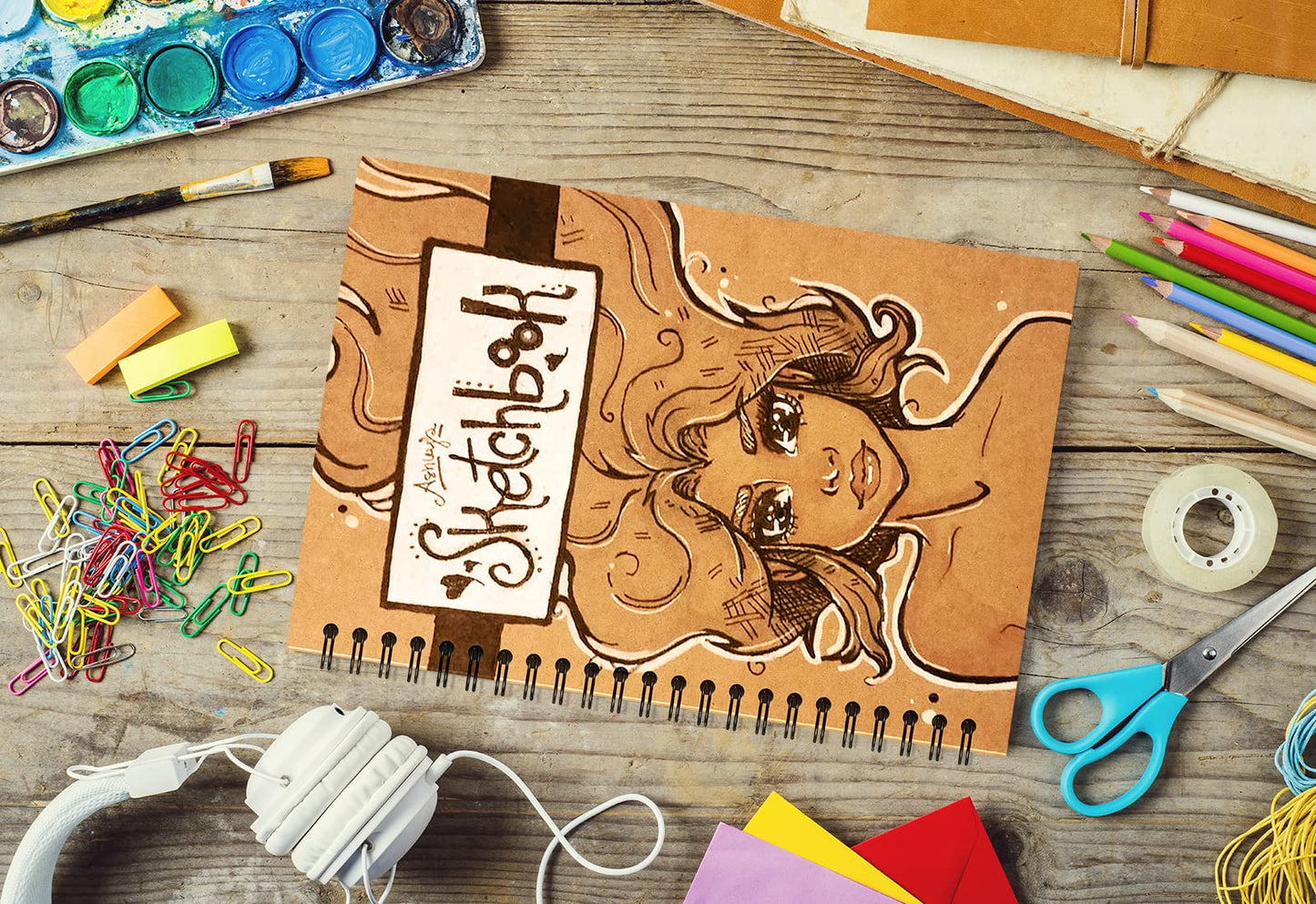 YOTNUS 24 Pack A5 Spiral Notebooks Journal with Kraft Cover, 5x8 Inches, Ruled Lined Paper, for Work, Sketches, Study, Notes Taking, Gifts, Brown (24 PCS(Lined))