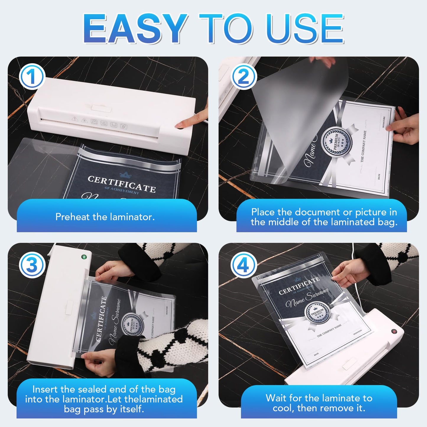 FURWEY 600 Pack Laminating Sheets, Holds 8.5 x 11 Inch Sheets, 3 mil, 8.9" x 11.4" Thermal Laminating Pouches Lamination Sheet Paper for Laminator, Clear, Letter Size, Office and School Supplies