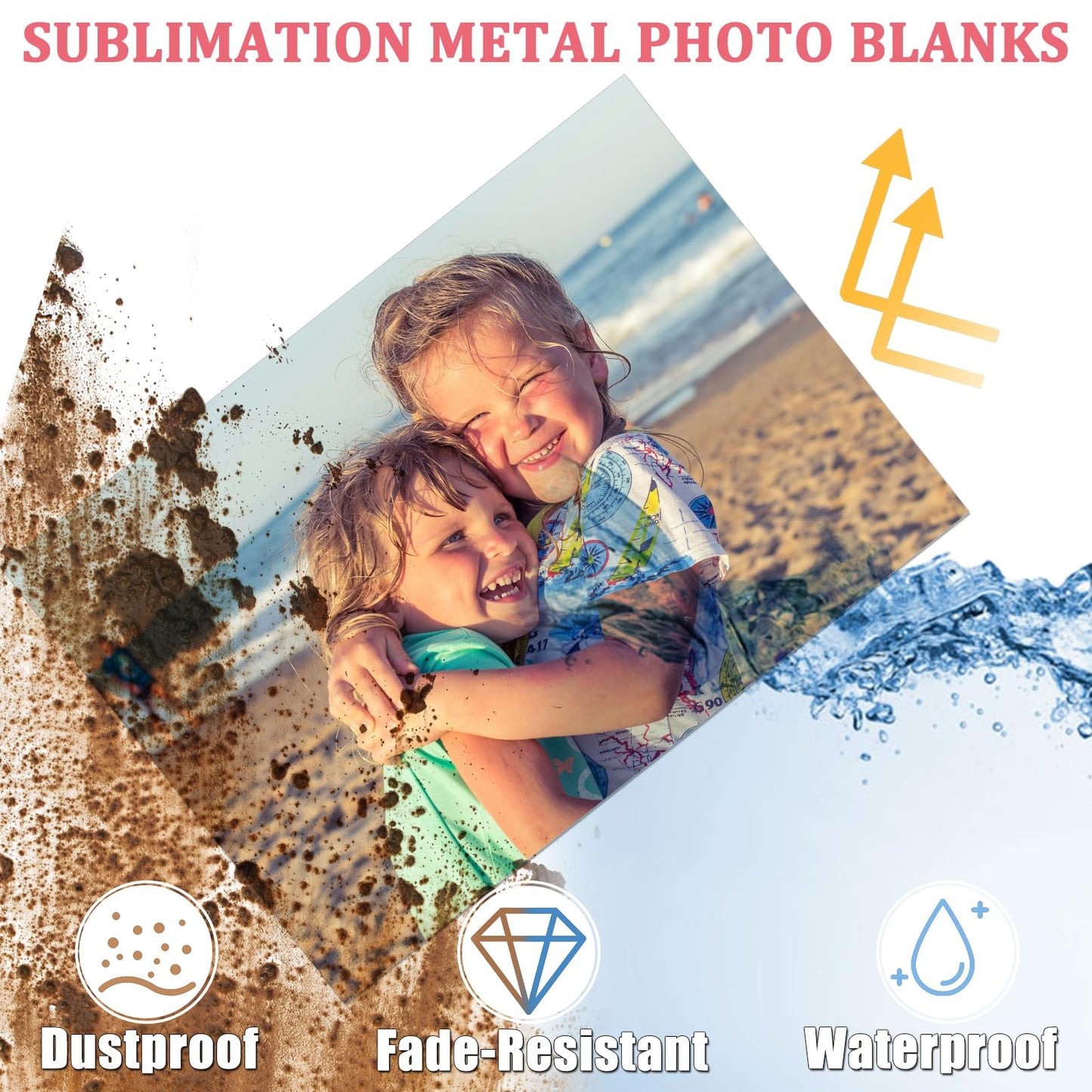 20 Pcs Metal Sublimation Photo Blanks 11x14 Inch - 0.45mm Thick Aluminum for DIY Sign, Wall Poster Frame, Crafts, Gift, Home Decor