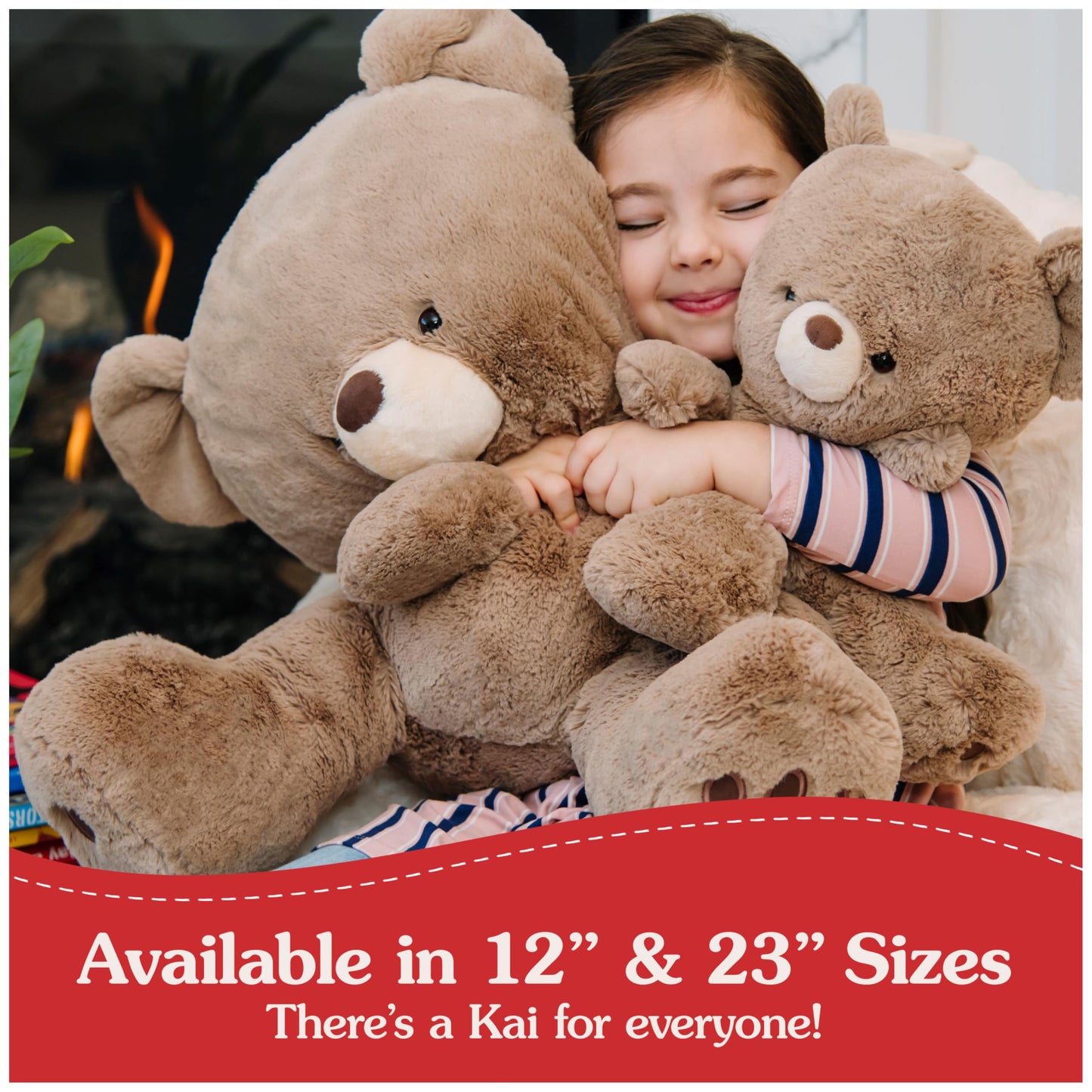 GUND Kai Teddy Bear Plush Toy, Premium Stuffed Animal for Ages 1 and Up, Taupe, 12”