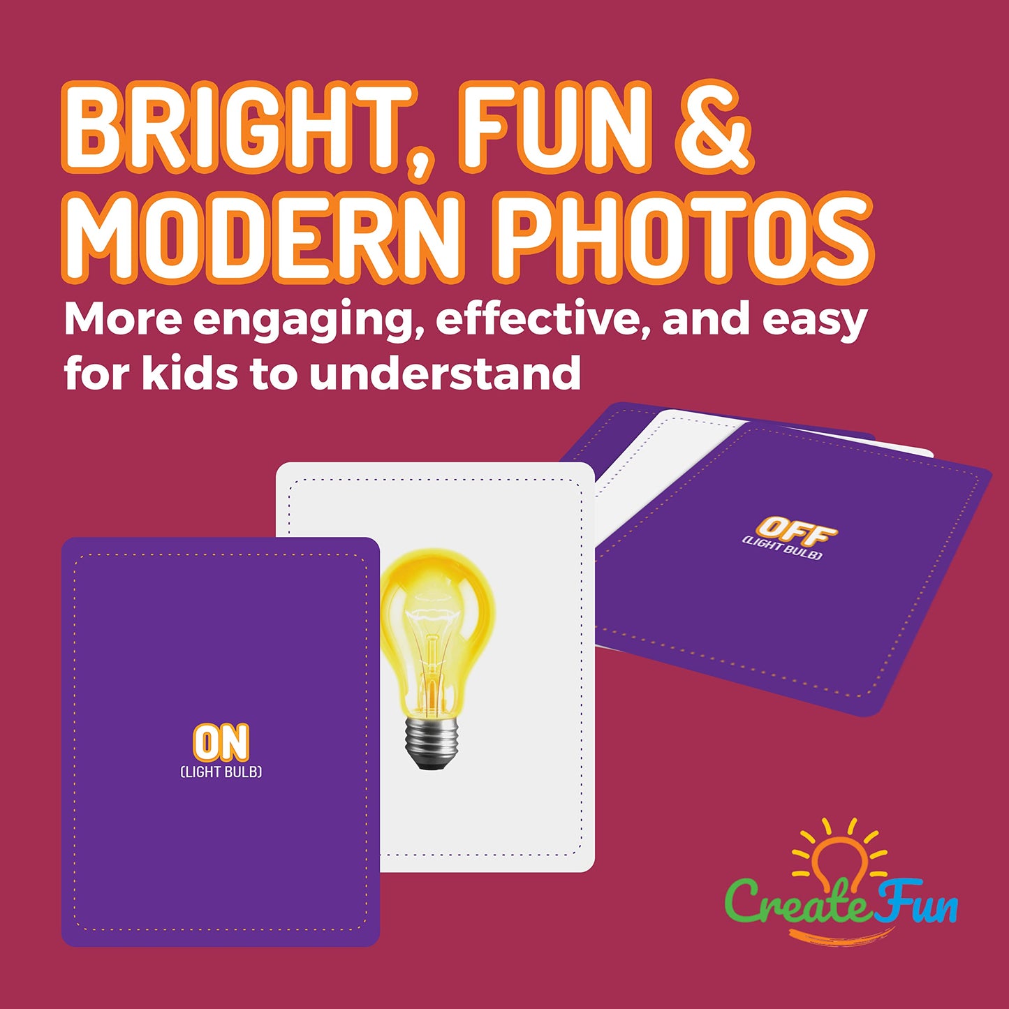 299 Vocabulary Builder Flash Cards, Educational Photo Cards for Home, Speech Therapy Materials, ESL Teaching Materials Includes Emotions, Matching Go Togethers, Nouns, Opposites, Prepositions, Verbs