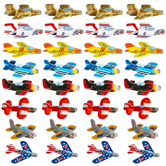 ArtCreativity Foam Airplanes For Kids - Bulk Set of 72 - Lightweight Planes with Various Designs - Individually Packed Foam Glider Planes for kids - Fun Airplane Party Favors for Boys and Girls
