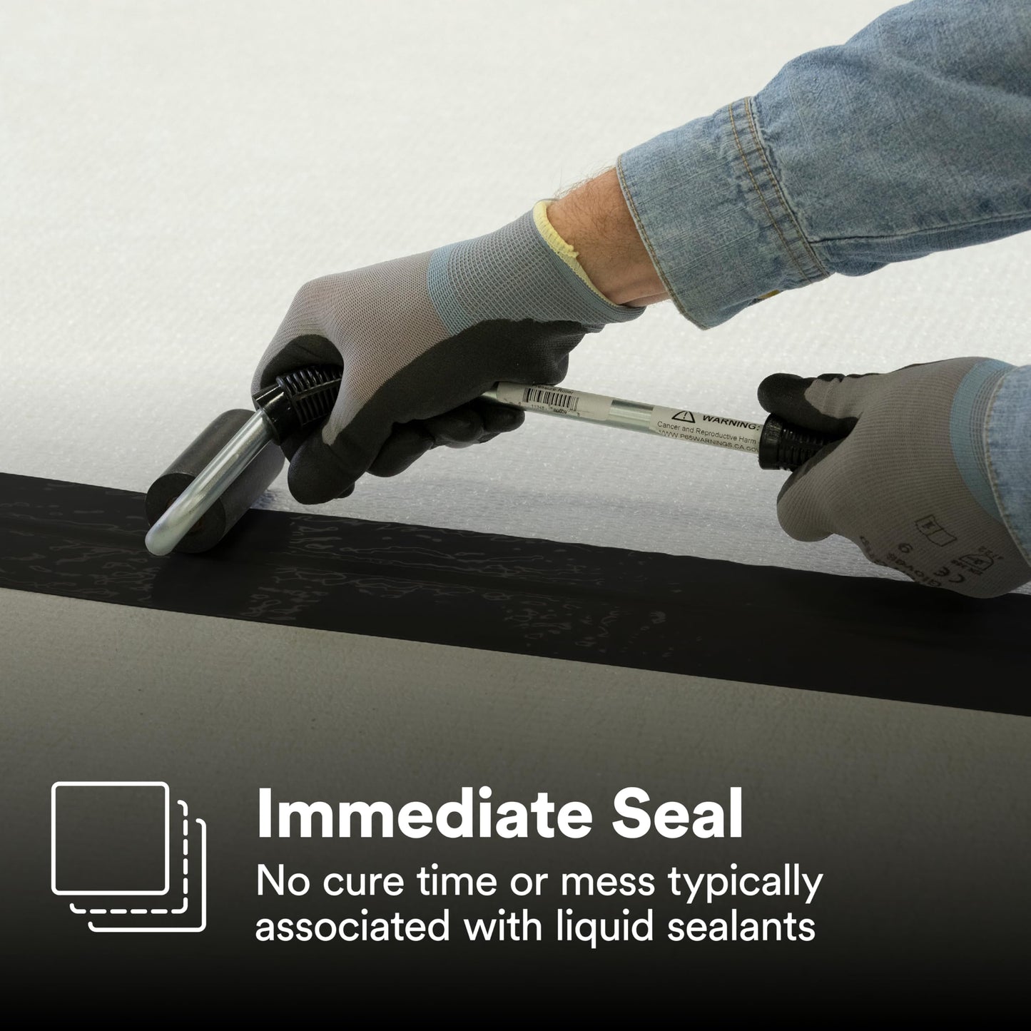 3M Black Extreme Sealing Tape 4411B+ - 2 in x 36 yd, 1 Roll - High Performance, Waterproof, Durable, Single-Sided Acrylic Adhesive for Metal, Plastic, Seams, Joints, Gaps, Weather-Resistant