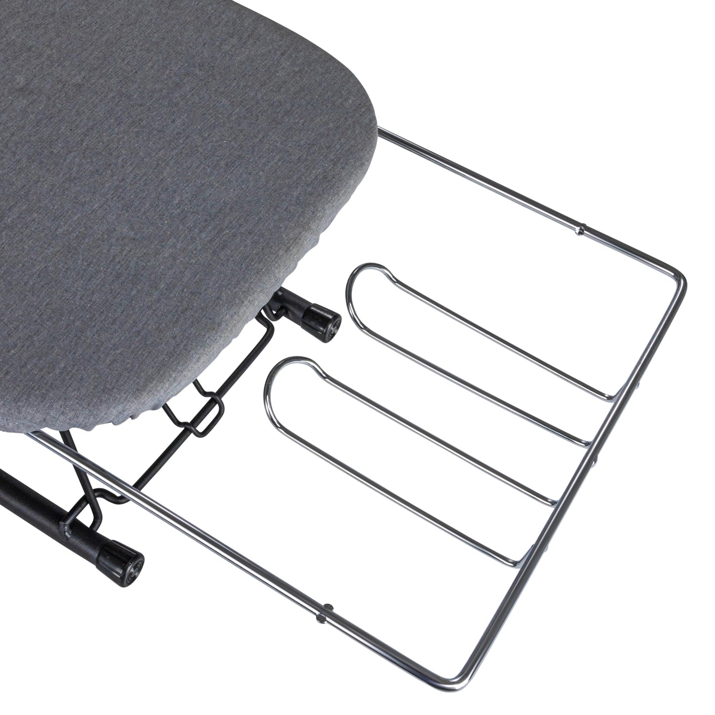 Household Essentials Tabletop Ironing Board, Durable Board with Iron Rest, Includes Door Hang, Perfect for Dorms and Small Spaces, Black with Grey Cover