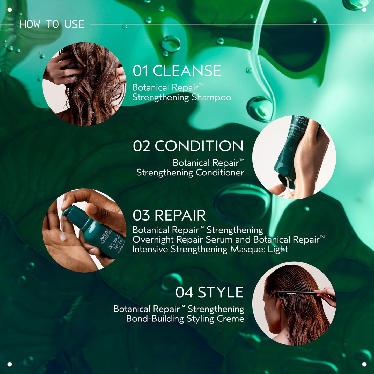 Aveda Botanical Repair Strengthening Overnight Serum | Bond-Building Serum | Reduces the Look of Split Ends | Repairs Damaged Hair | With Nangai Oil | 99% Naturally Derived*, 3.4 Fl Oz