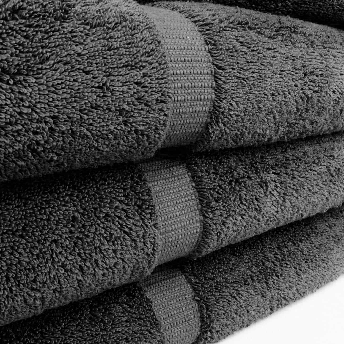 Chakir Turkish Linens 4 Piece Extra Large Bath Towels, 100% Cotton Luxury Turkish Towels for Bathroom, Soft Absorbent Bath Towels, 30 x 60 Inches, Dark Gray