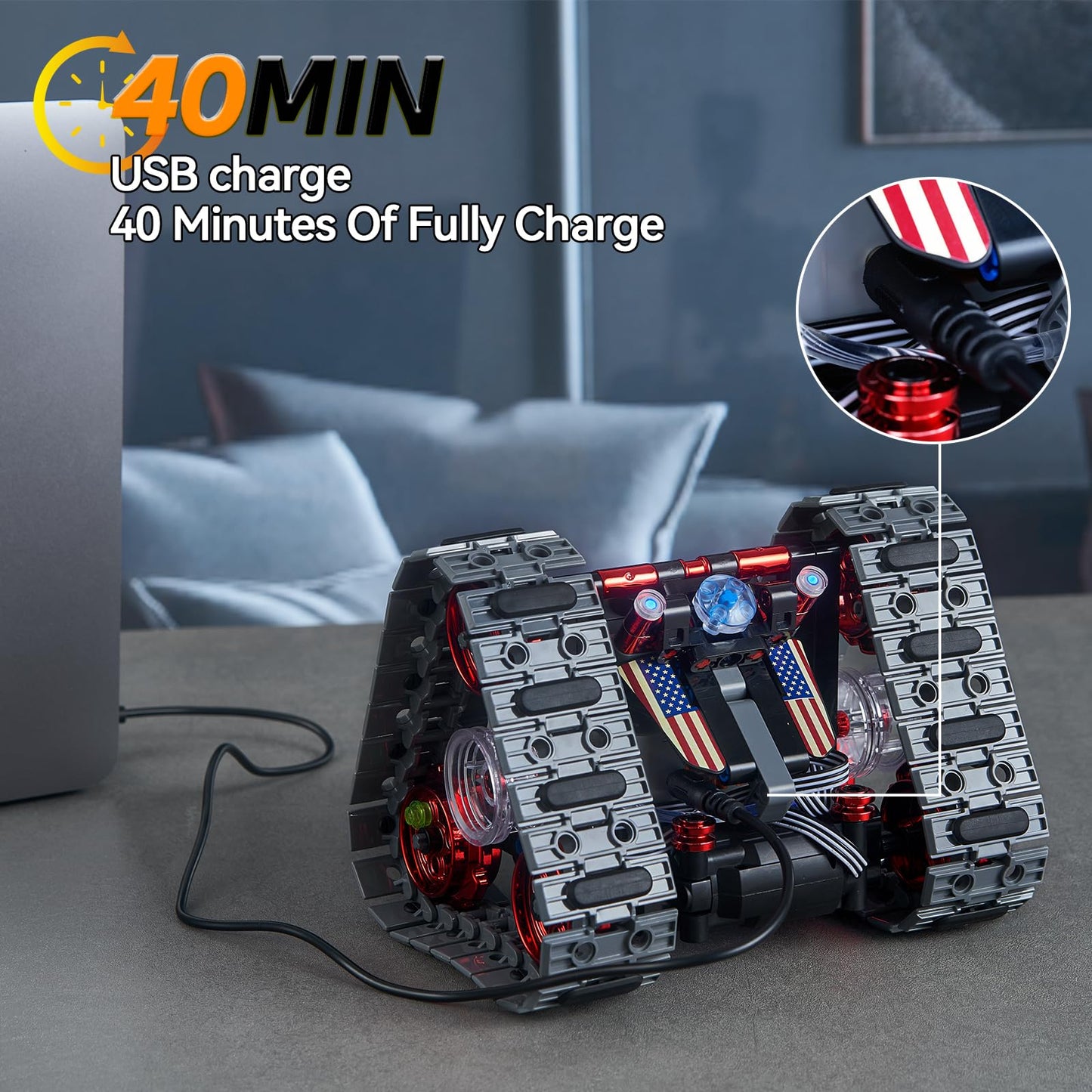 JOJO&Peach Stem Robot Building Toys, Remote & APP Controlled 4 in 1 Wall Robot/Stunt Car/Triangle Robot, STEM Projects Creative Gifts Toys for Boys Girls 6 7 8-12 (631Pieces)