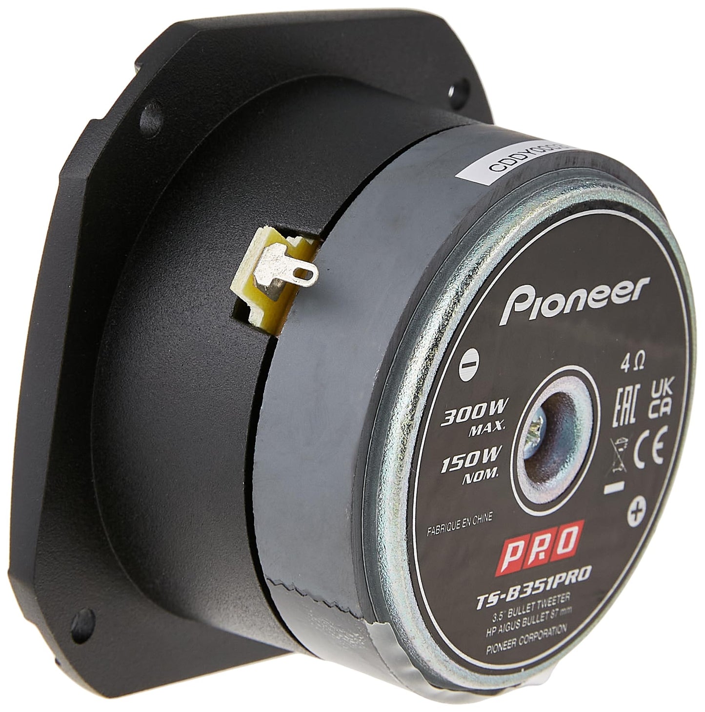PIONEER P.R.O. Series TS-B351PRO 3.5” Tweeters (Pair) – 250W Max, Perfect for high-SPL Builds and pro-Level car Audio, Bullet Style Tweeter