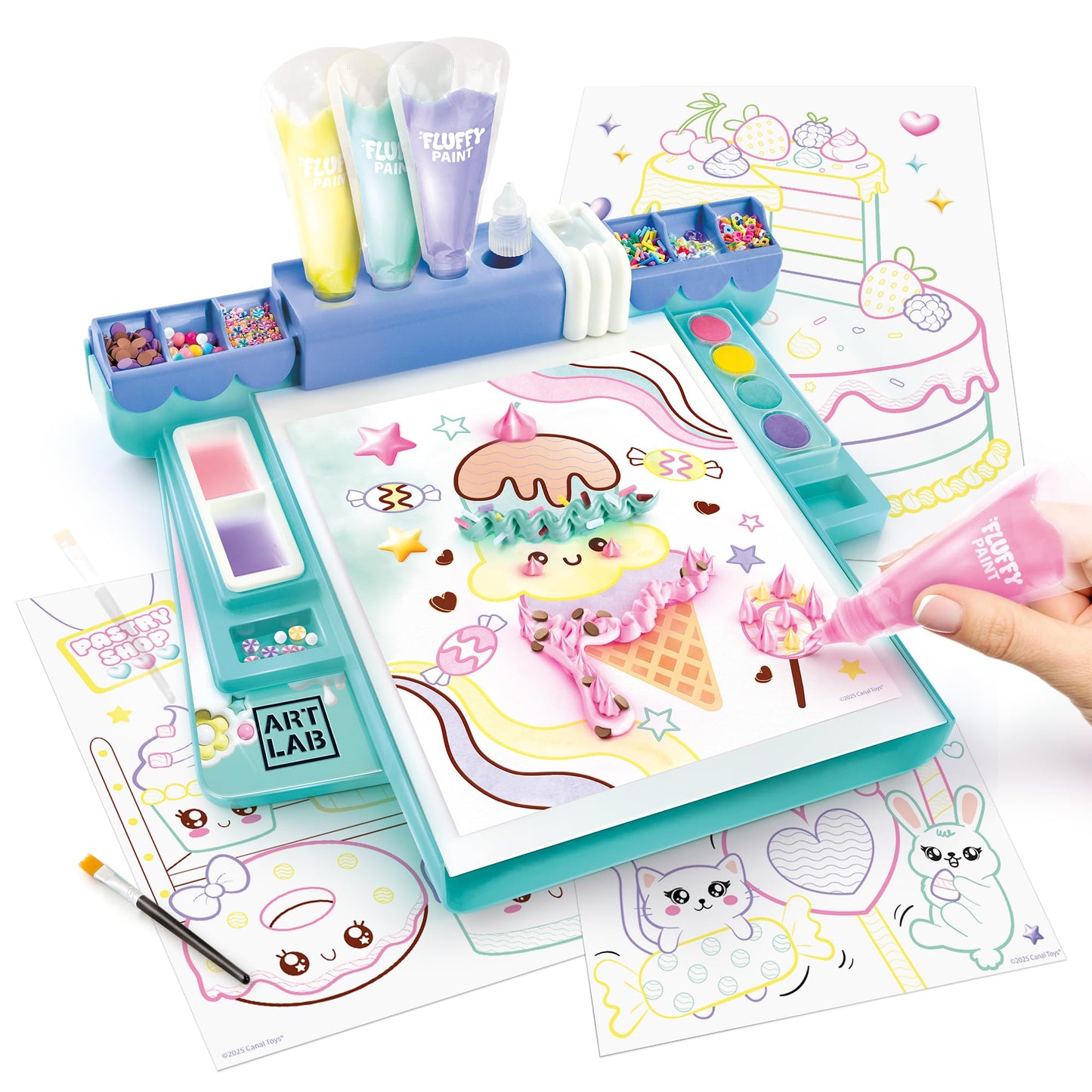 Art Lab Fluffy Paint Studio – 3D Painting Set