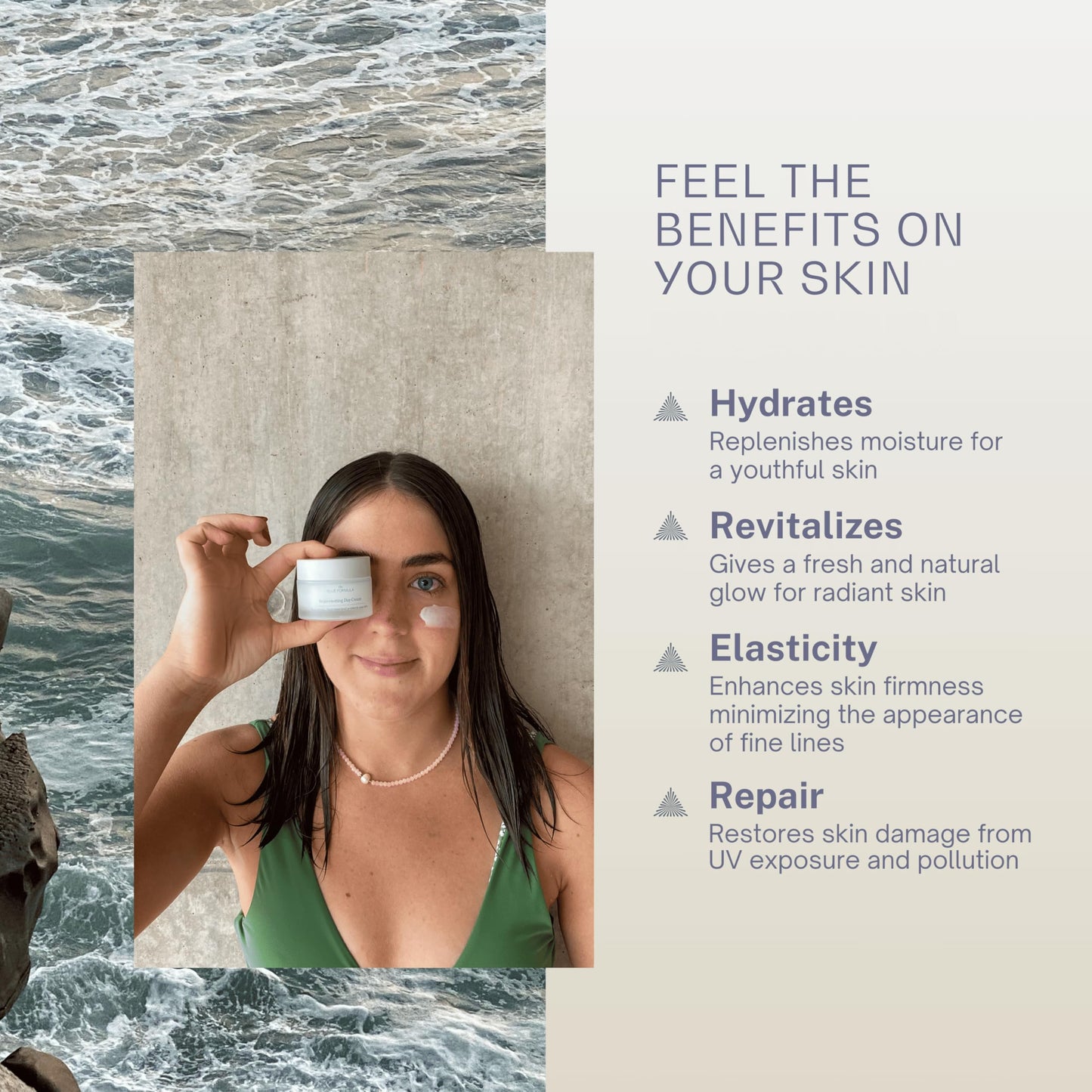 The Blue Formula Hyaluronic Acid Youth Renewal Day Cream | Anti-Aging Moisturizer for Wrinkles and Fine Lines | Hydrating, Firming, and Smoothing Skin Care Treatment | Hydrolyzed Collagen 1.7 Fl Oz