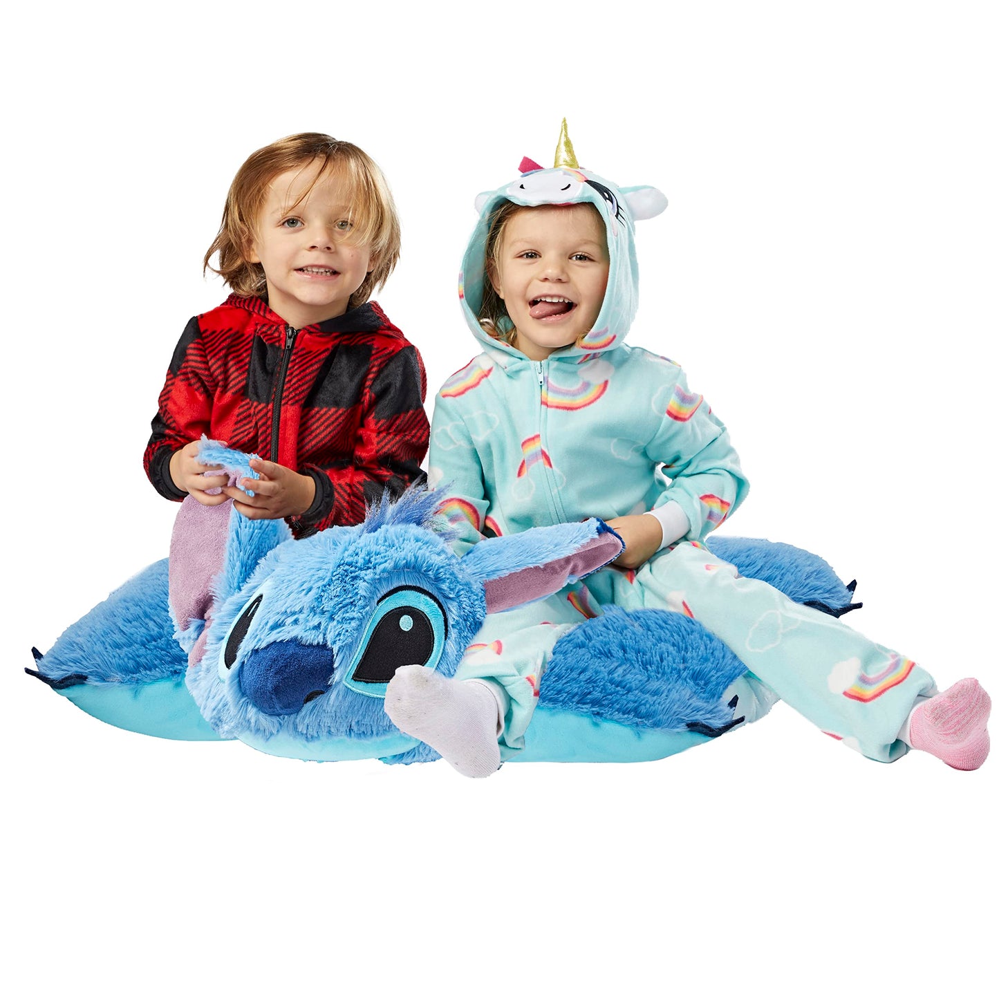 Pillow Pets Jumbo Stitch, Disney Stuffed Animal, Plush Toy
