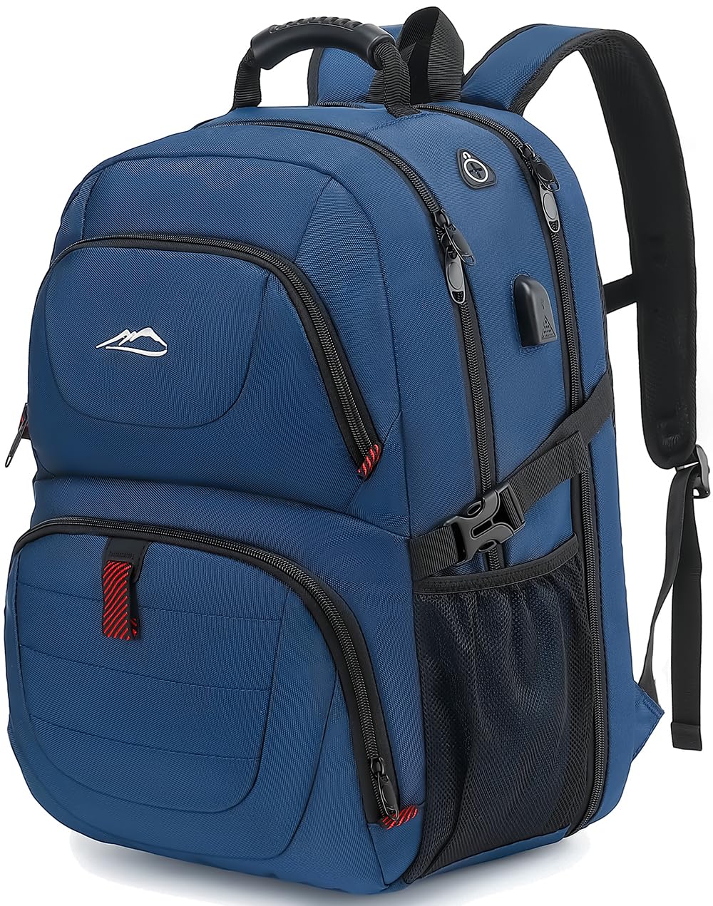 ProEtrade Travel Backpack, Extra Large Laptop Backpack School Business Anti Theft TSA Approved College Work Computer Bag Fits 17 Inch Laptop with USB Charging Port Bookbag for Women Men(Blue)