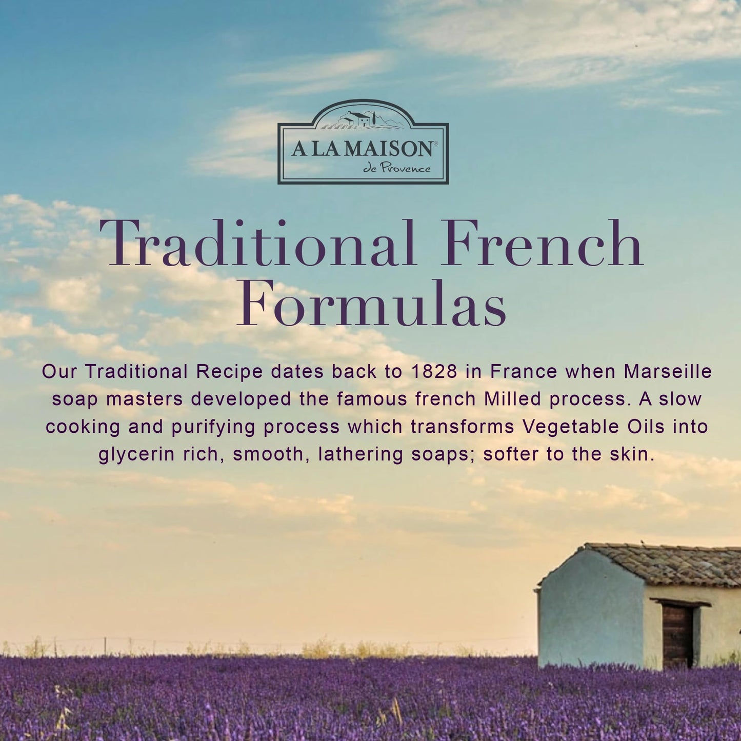 A LA MAISON French Liquid Hand Soap Refill, Lavender Aloe - Natural Hand Wash Made with Essential Oils - Biodegradable, Plant-Based, Vegan, Cruelty-Free, Alcohol & Paraben Free (33.8 oz, 2 Pack)