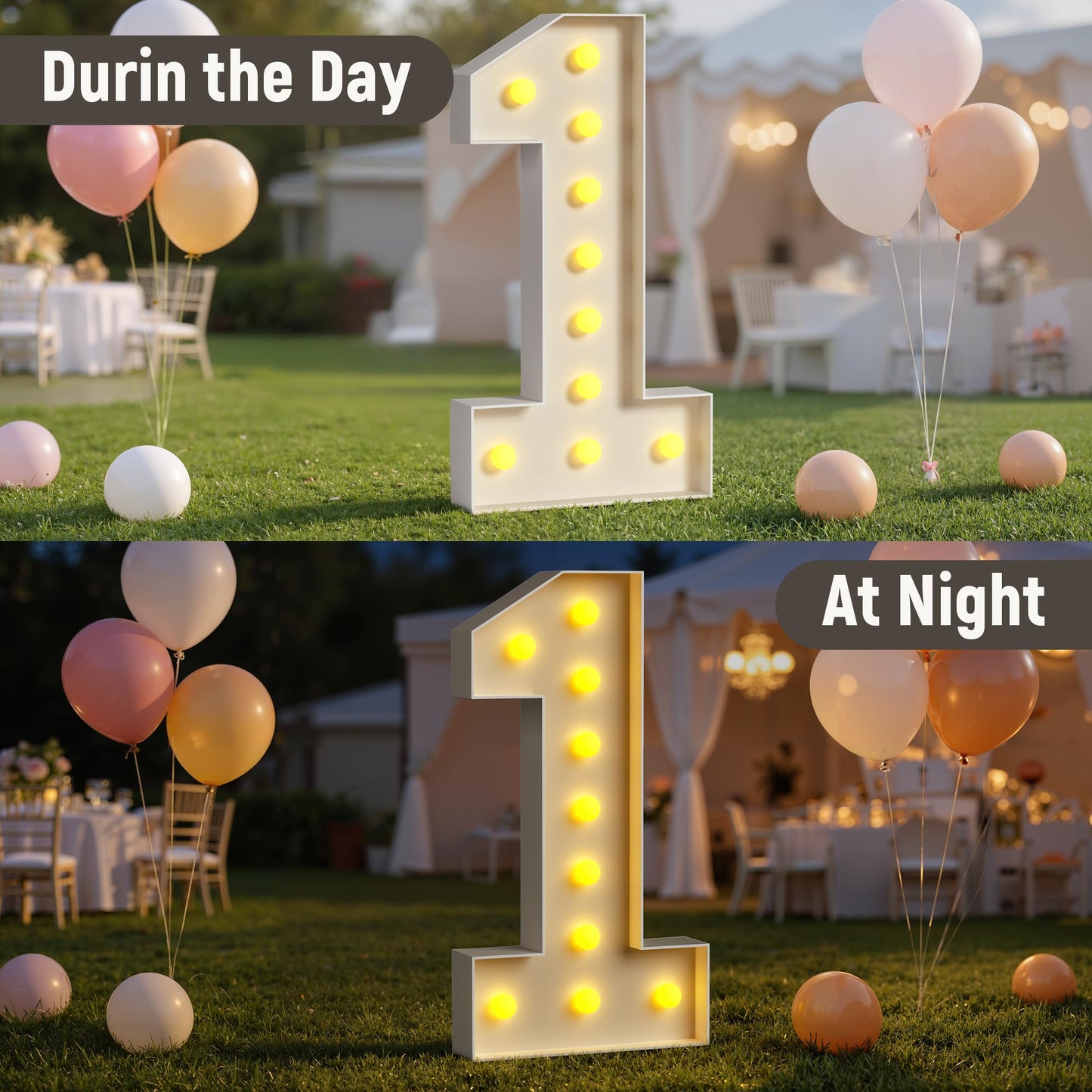 Mixifox 26 Light up Numbers for Graduation, New Year Party Decorations, 4FT 2026 Marquee Numbers, Big 26 Sign with Light for 26th Birthday, Anniversary Backdrop Decor