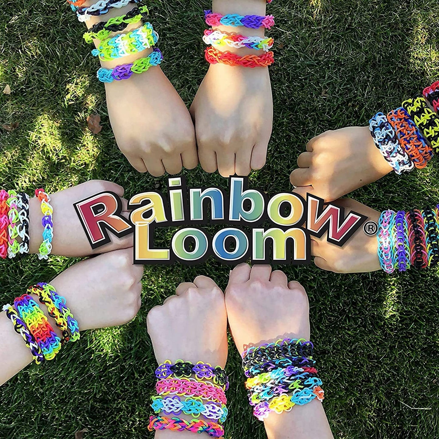 Rainbow Loom Duo Combo with Jewel Rubber Bands Collection, Features 2 connectable Rainbow Looms to Make Longer and Wider Creations, an Organizer Case, Great Activity up to 4 People 7+, Multicolor