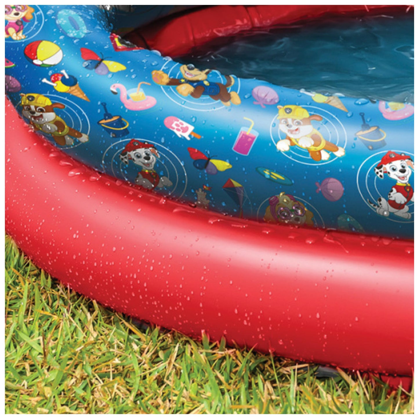 Swimways Paw Patrol Kiddie Pool, Inflatable Above Ground Pool & Outdoor Toys, Paw Patrol Party Supplies & Pool Toys for Kids Aged 3 & Up