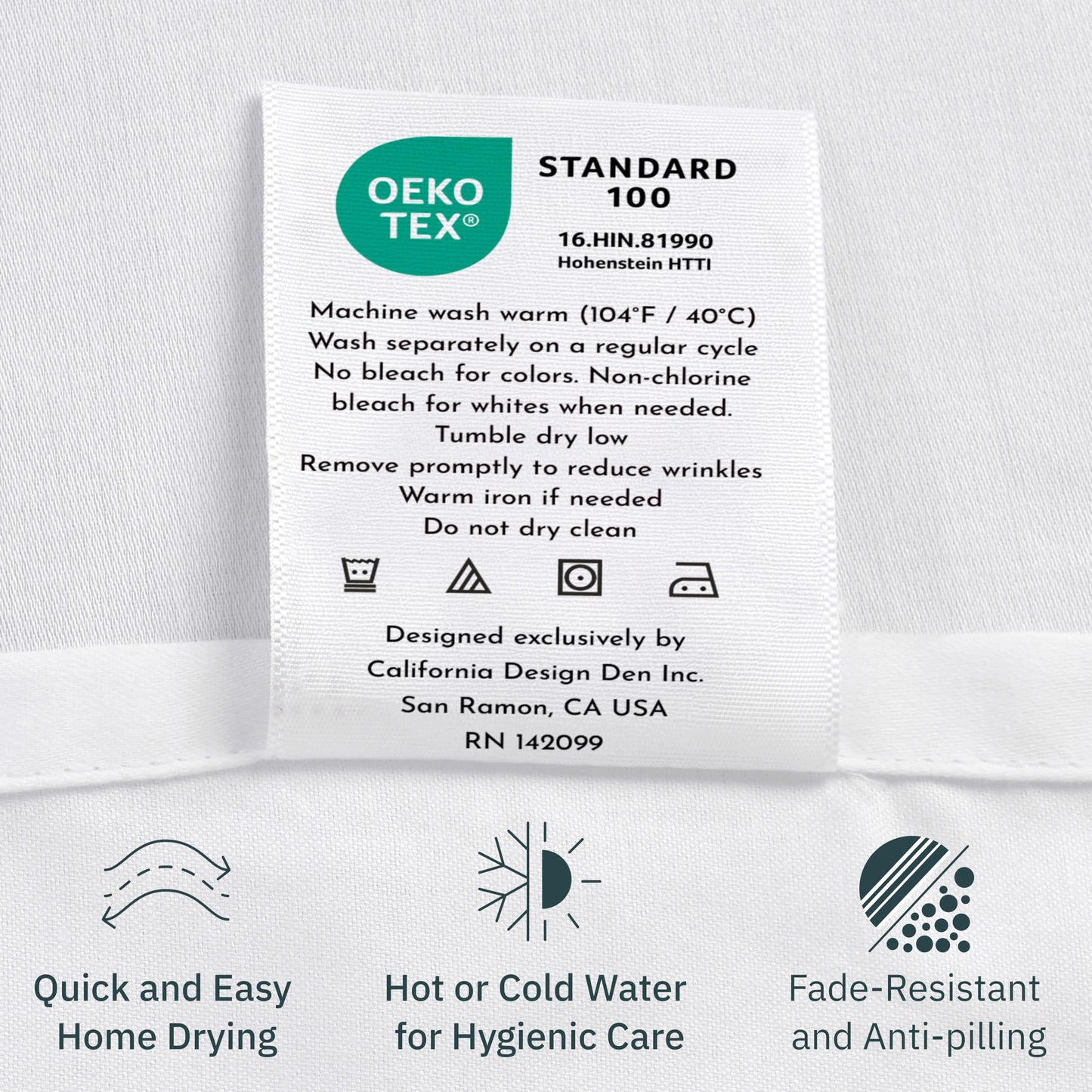 California Design Den Deep Pocket Queen Sheets Set - Natural 100% Cotton Bed Sheets, Soft Sateen Weave, All Around Elastic, Breathable and Durable Bedding - Frosty Green