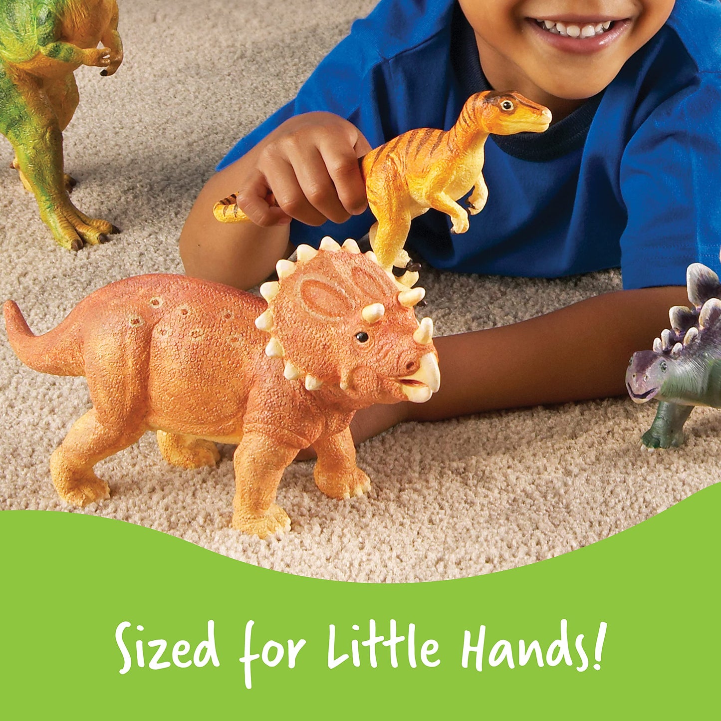Learning Resources Jumbo Dinosaurs - Toddler Learning Toys, Dinosaurs Toys for Kids Ages 3+, Dinosaur Games