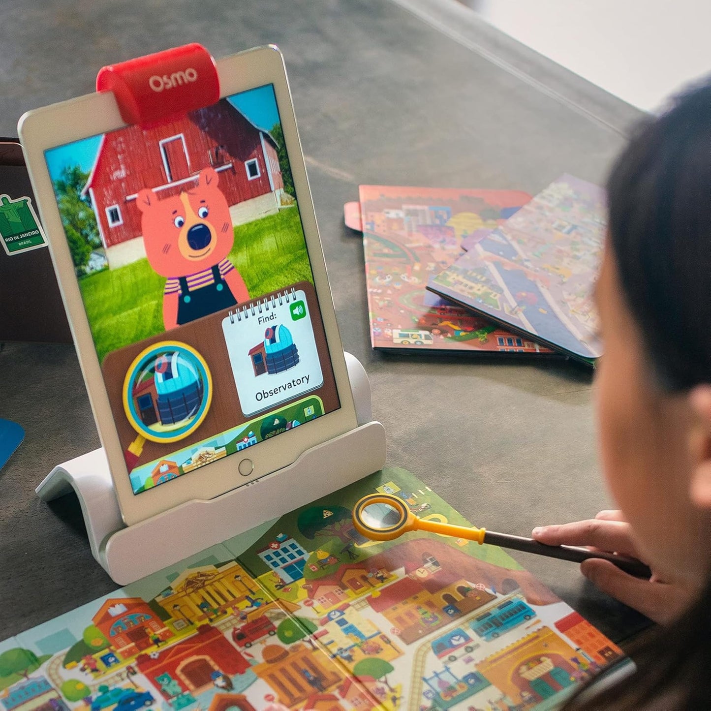 Osmo - Detective Agency - Ages 5-12 - Solve Global Mysteries - STEM Toy - for iPad or Fire Tablet Base Required