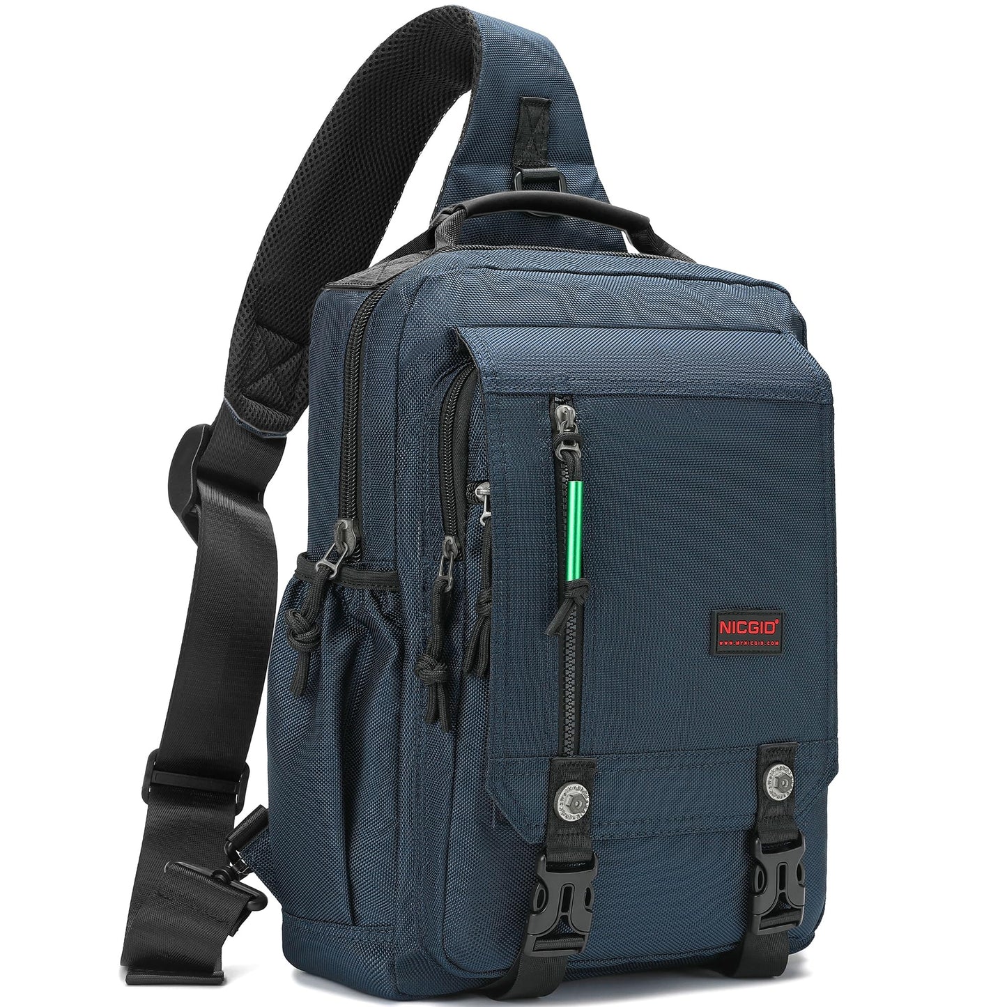 NICGID Sling Bags Chest Shoulder Backpacks, 14.1'' Laptop Backpack Crossbody Messenger Bag Travel Outdoor Men Women