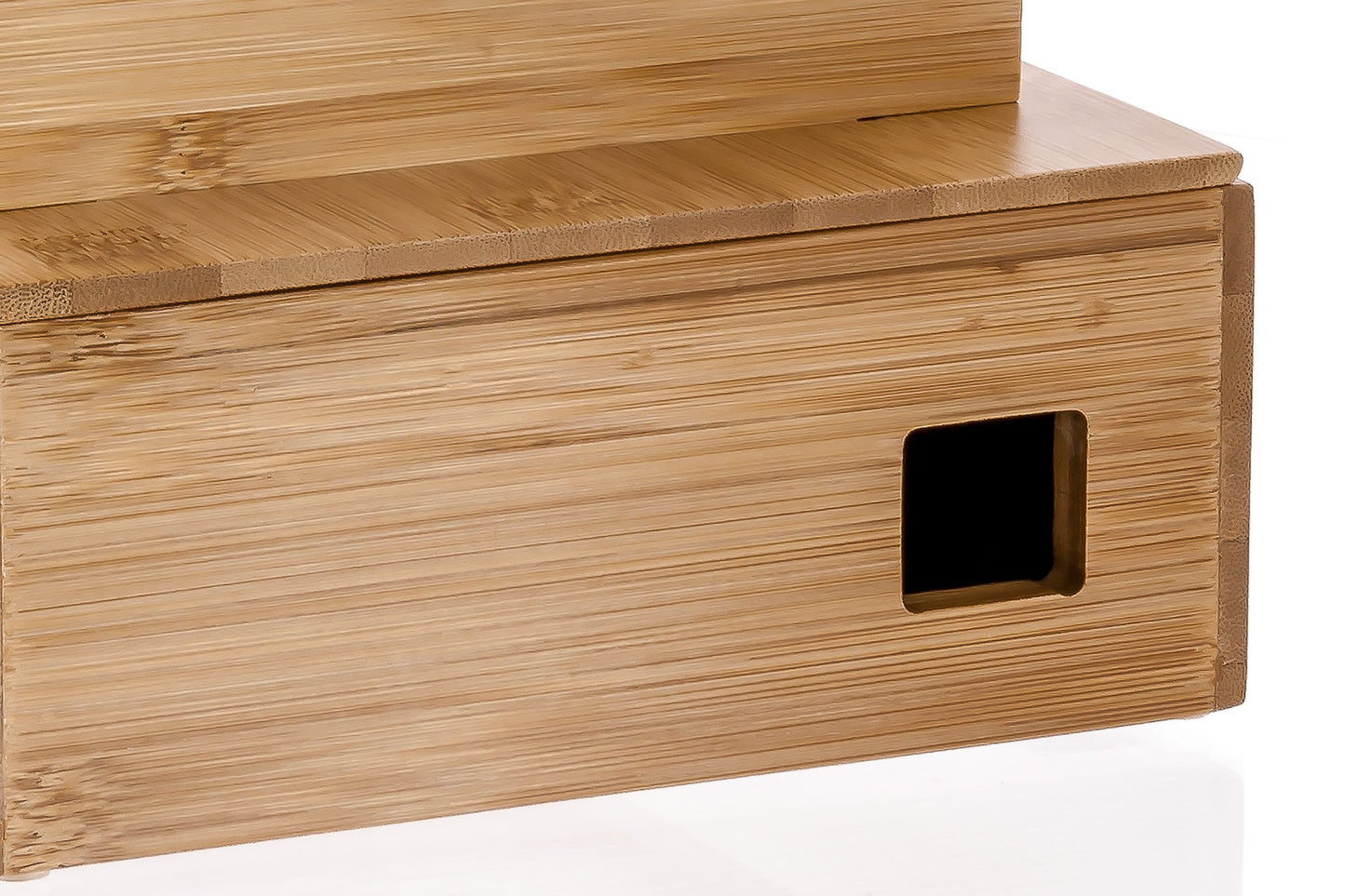 Prosumer's Choice Wooden Charging Station Organizer - 5-Port Base for Phones, Tablets and Laptops - Multi-Device Docking Station with Removable Divider Slots - Cord Box with Cable Management - Bamboo
