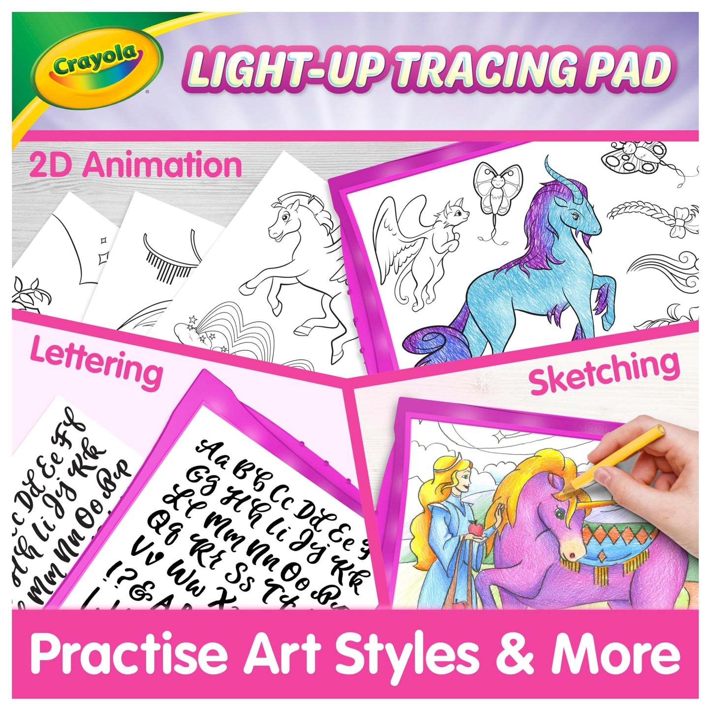Crayola Light Up Tracing Pad Pink