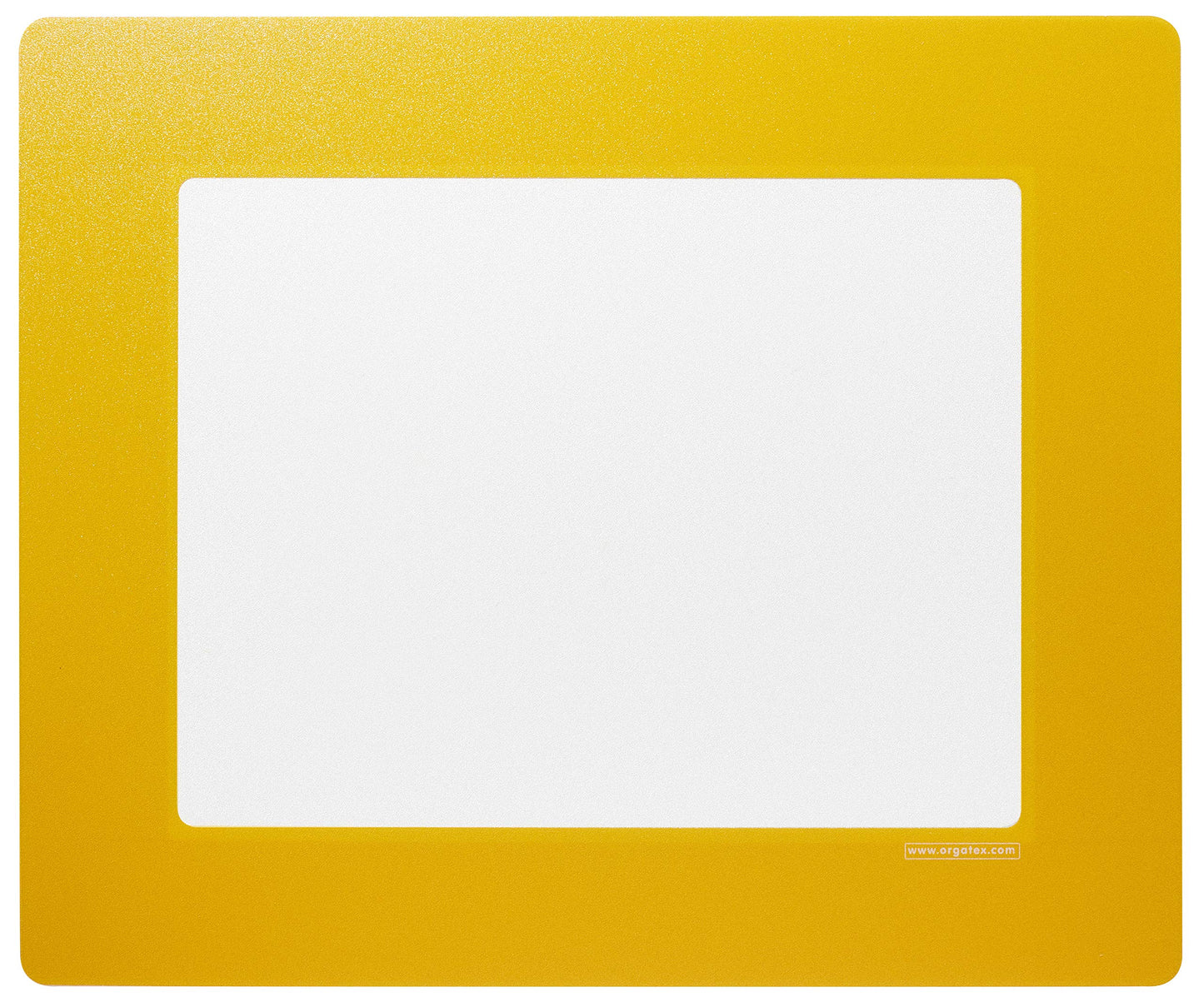 ORGATEX Clearview, Transparent PVC Window with Adhesive Frame, Letter Size; 11” Wide x 8.5” High: 10 Pack (Yellow)