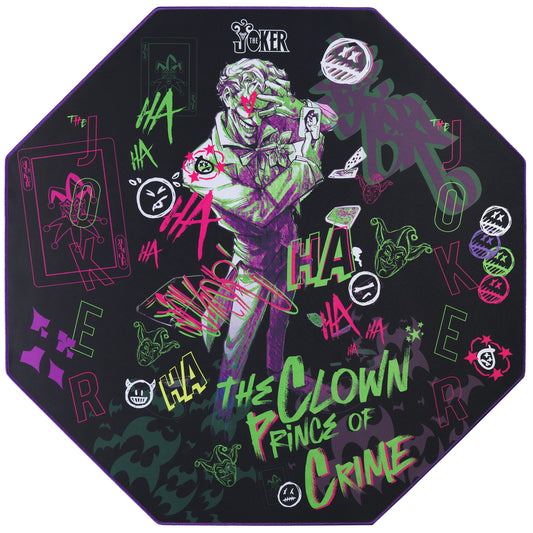DC Comics Joker - Non-Slip Gamer Floor Mat for Gaming Chairs and Office Chairs - 39' x 39'