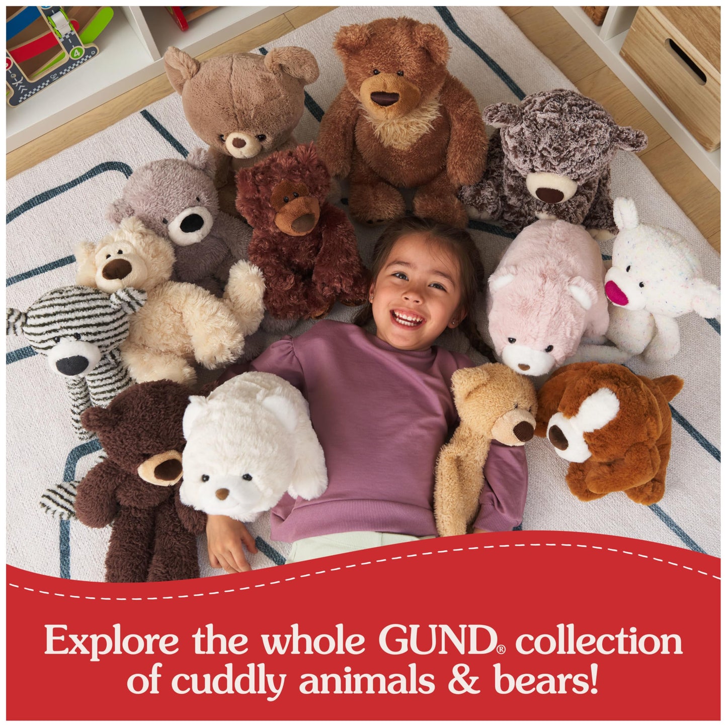 GUND Kai Teddy Bear Plush Toy, Premium Stuffed Animal for Ages 1 and Up, Taupe, 12”